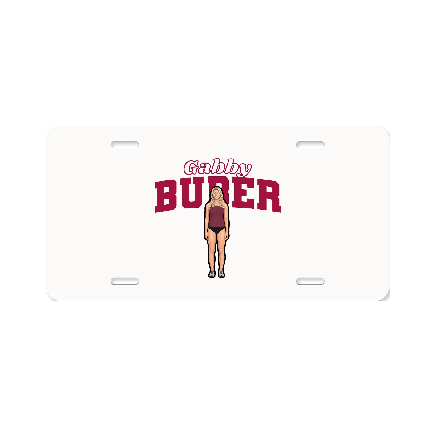 License Plate — Name Arch in Classic