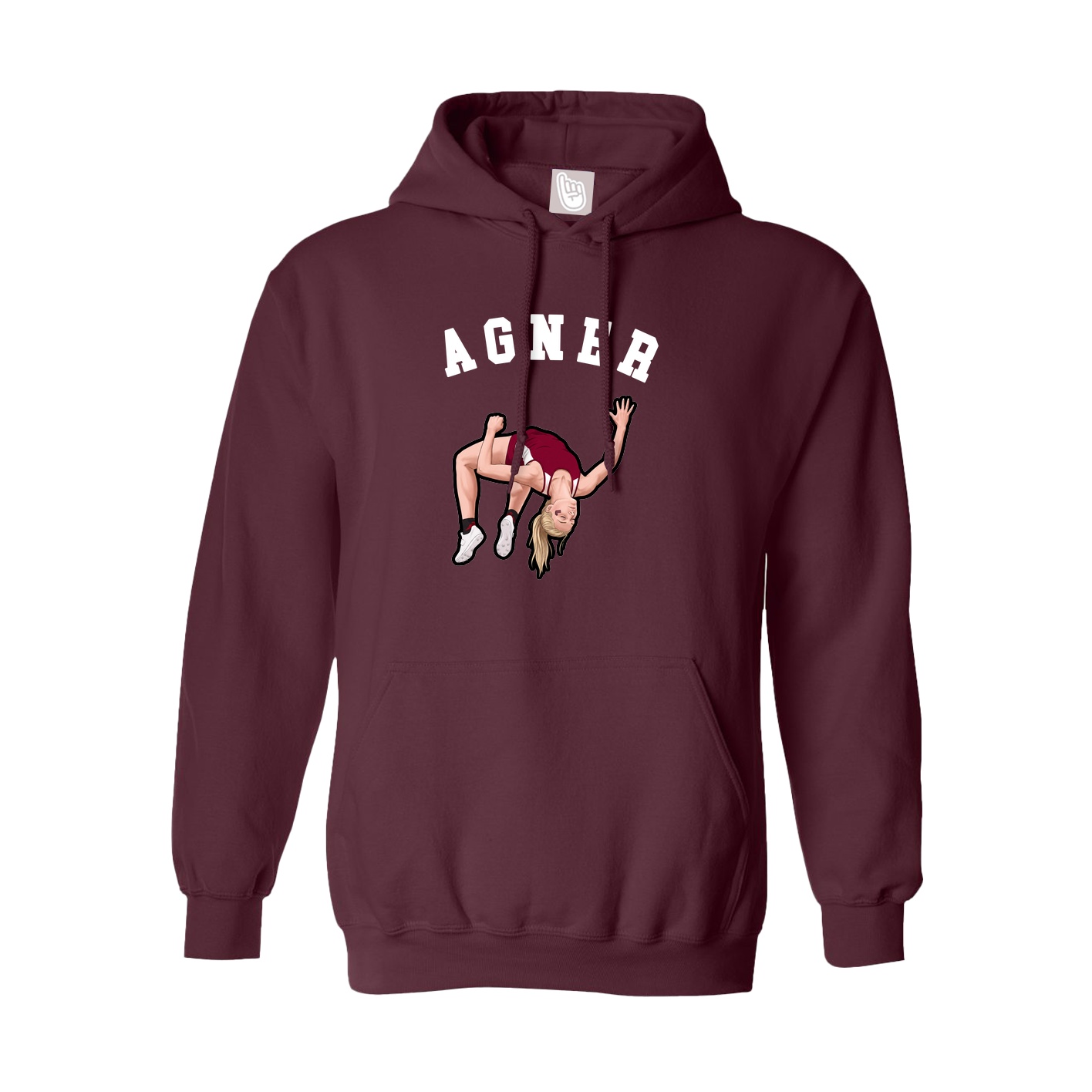 Hoodie — Shirsey Arch in Maroon