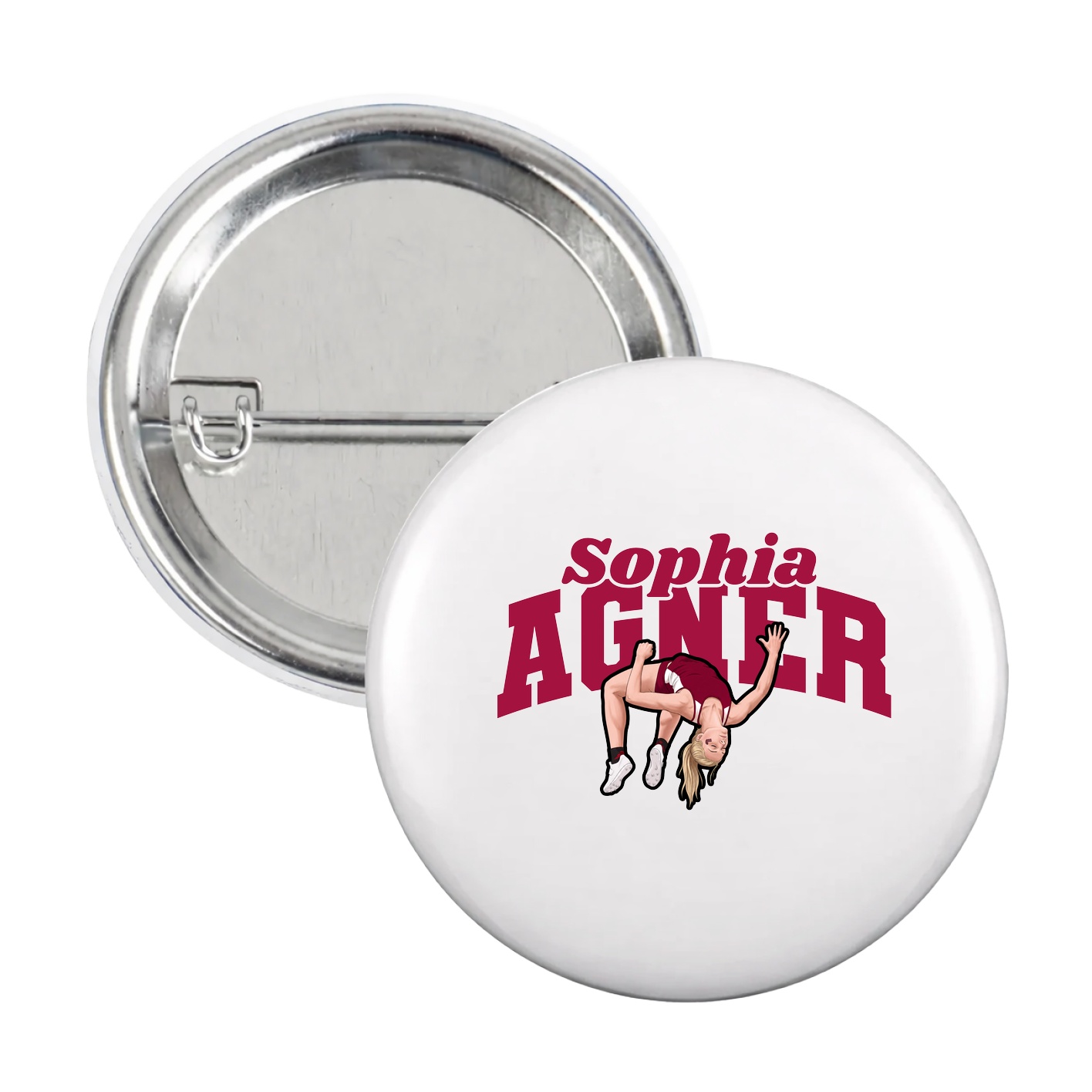 Game Day Button — Signature Arch in White