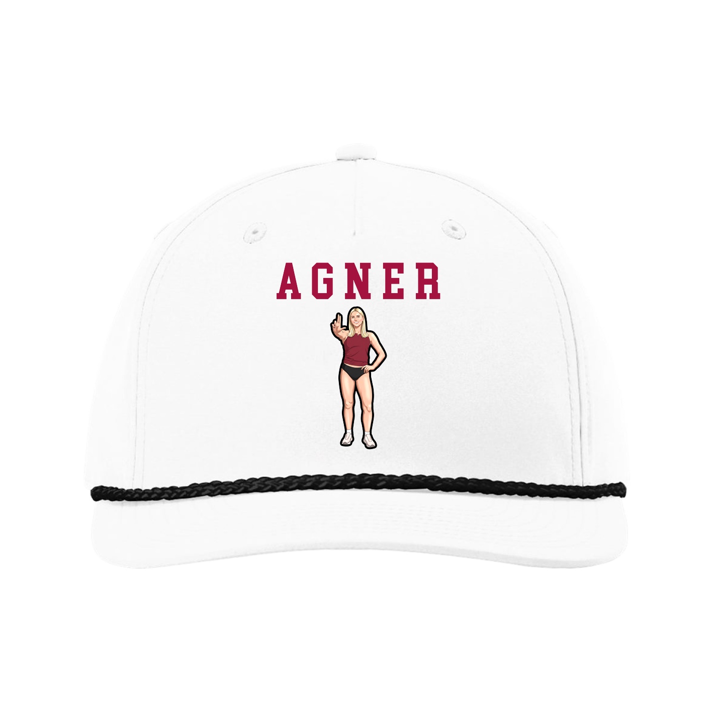 Five-Panel Classic Rope Cap — Shirsey in White