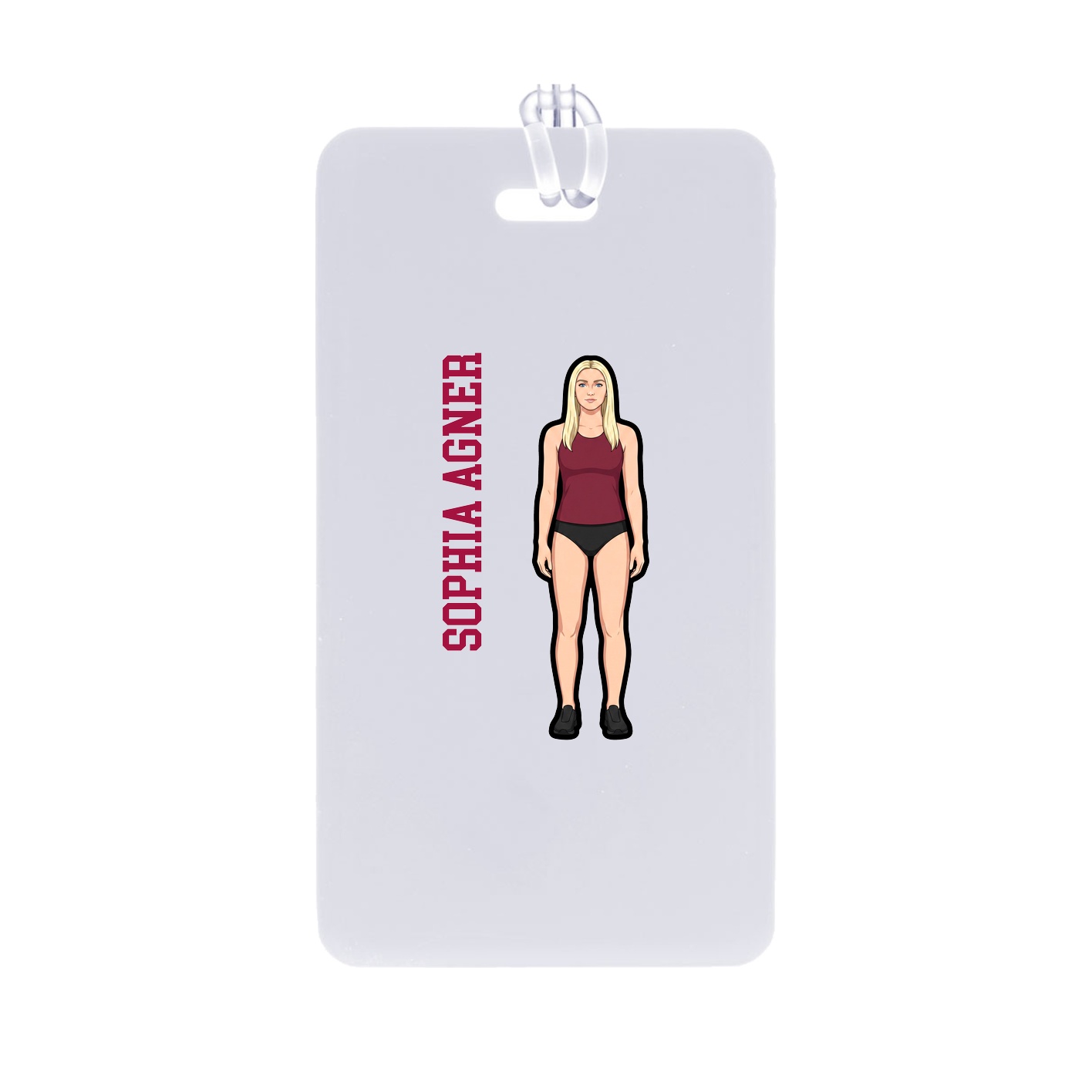 Bag Tag — Name Vertical in Classic