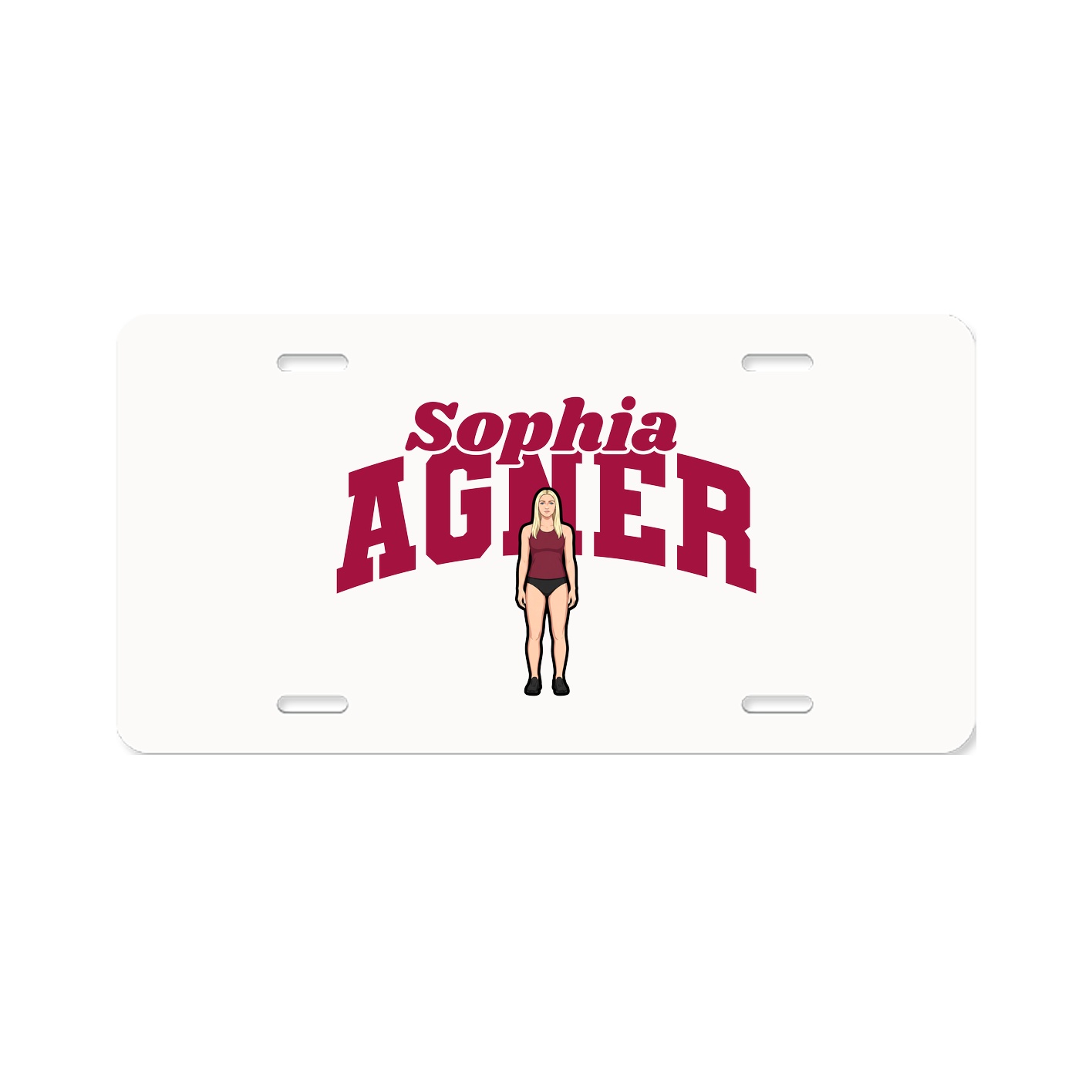License Plate — Signature Arch in Classic