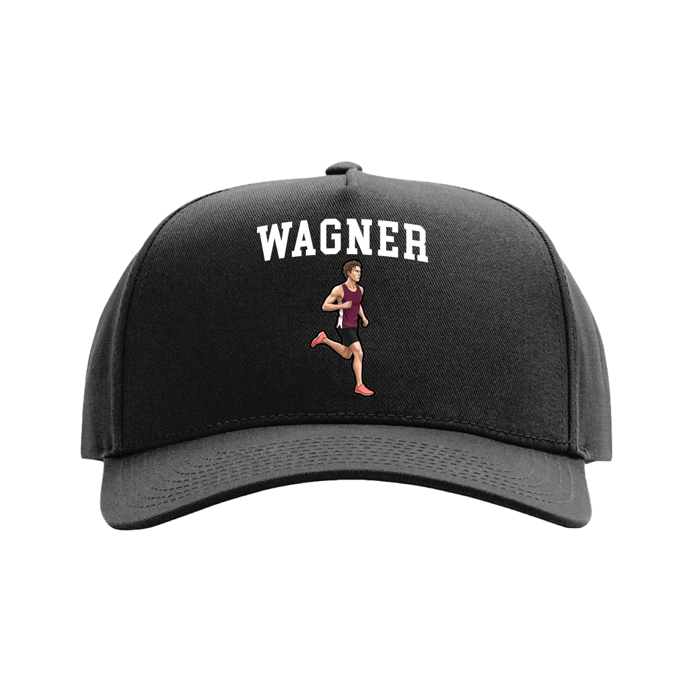 Full Fabric Five-Panel Champ Cap — Shirsey in Black