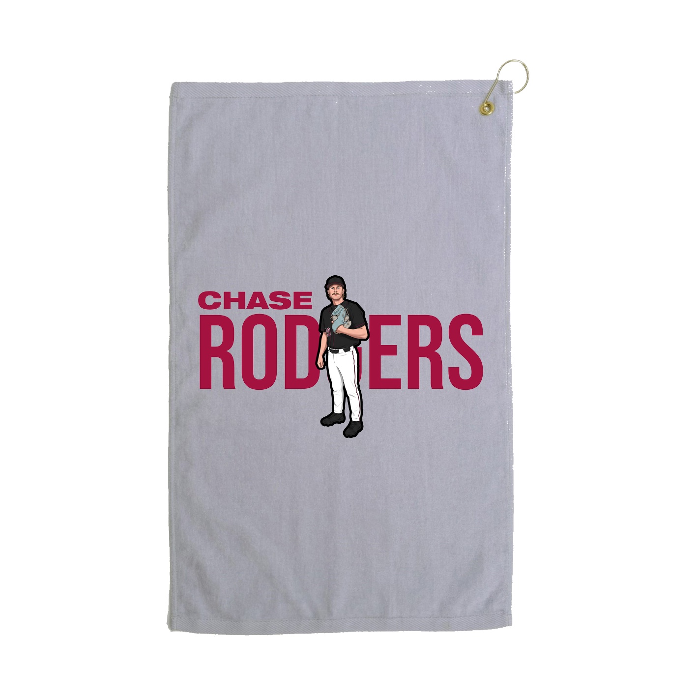 Golf Towel — Player Name in Grey