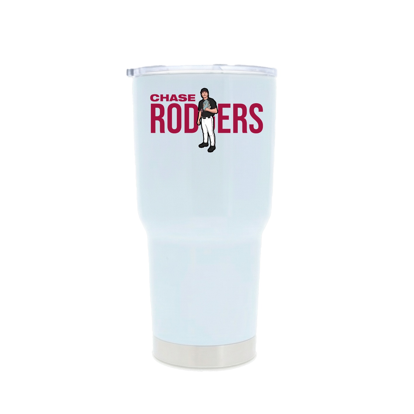 30oz Stainless Steel Tumbler — Player Name in White