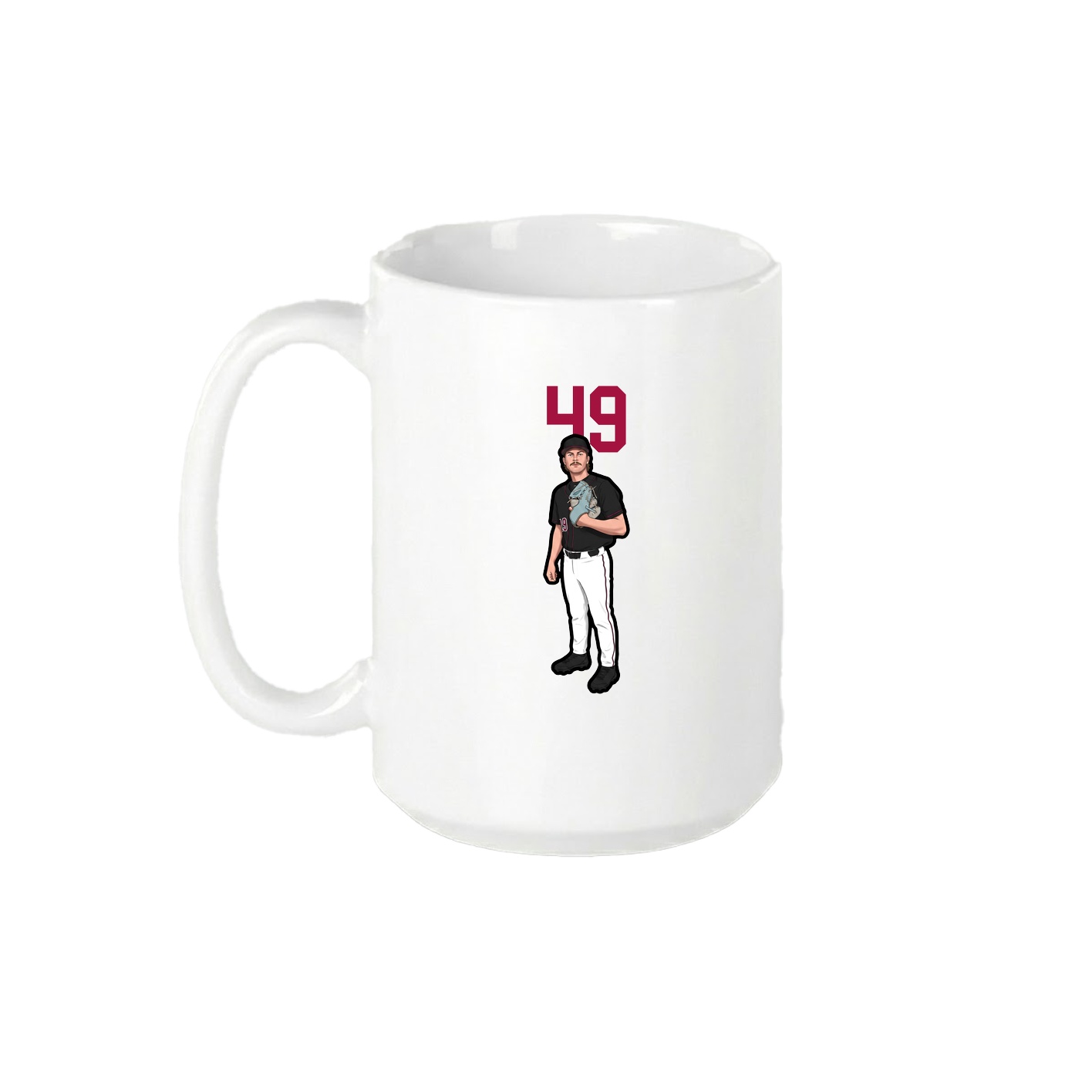 15oz Coffee Mug — Number Top in White