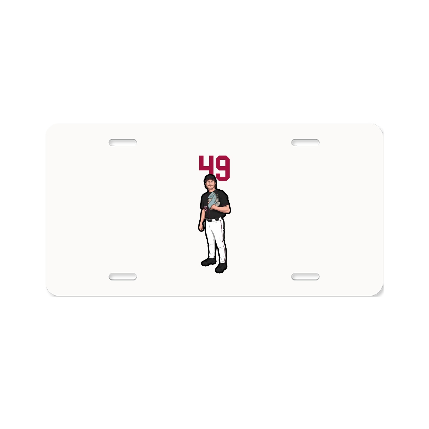 License Plate — Number Top in Classic