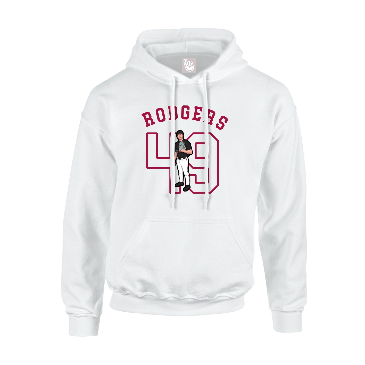 Youth Hoodie — Shirsey Arch in White