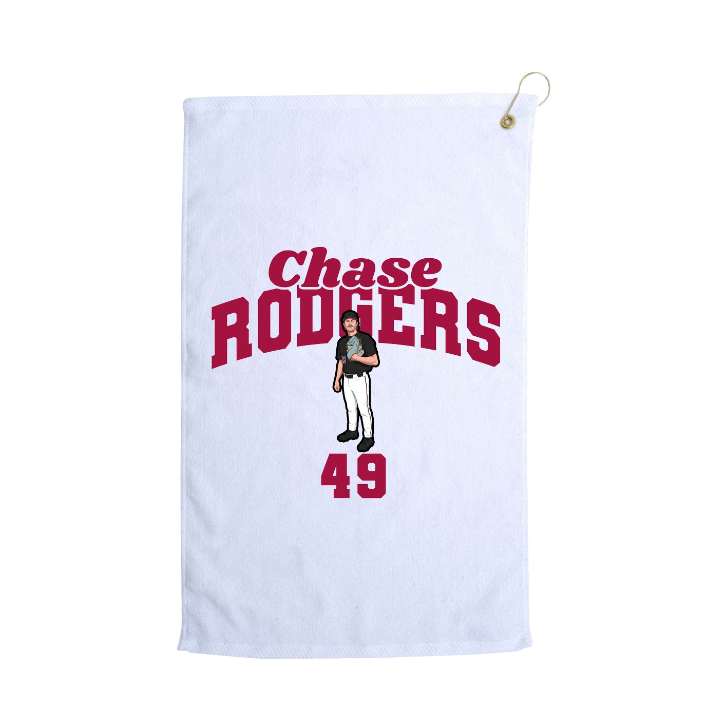 Golf Towel — Signature Arch in White