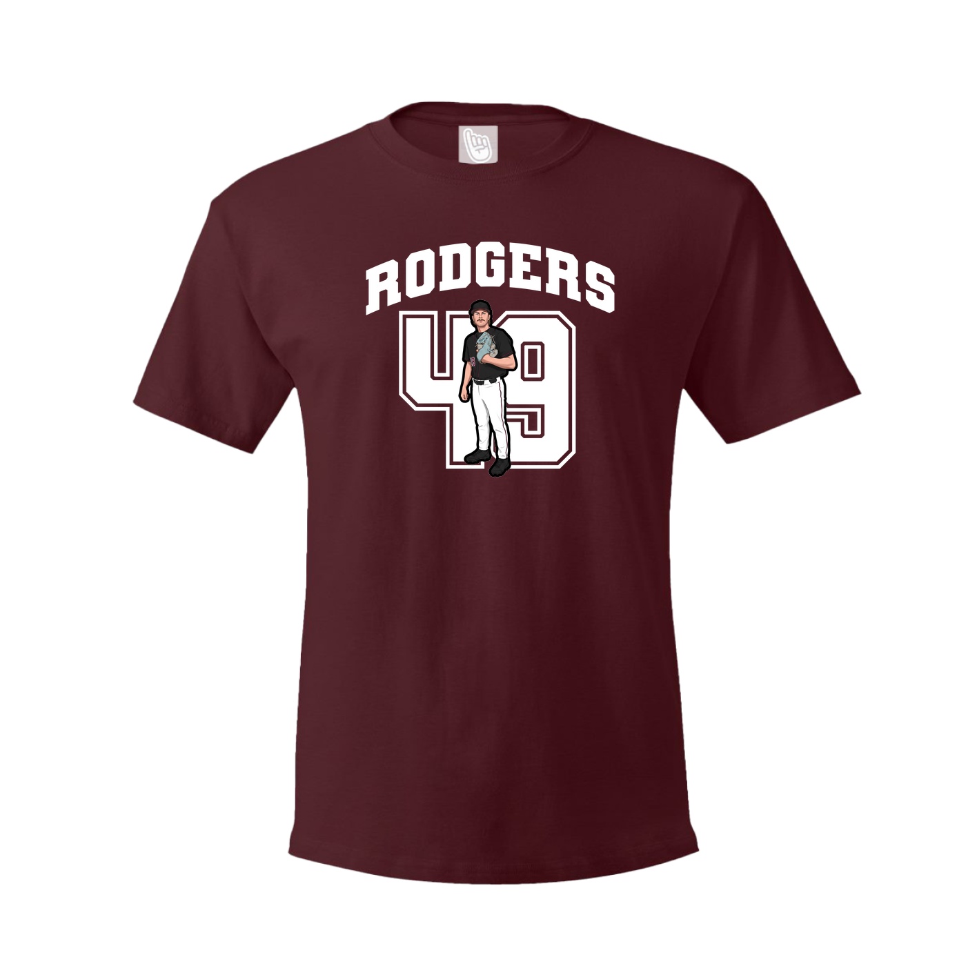Tee — Number in Maroon