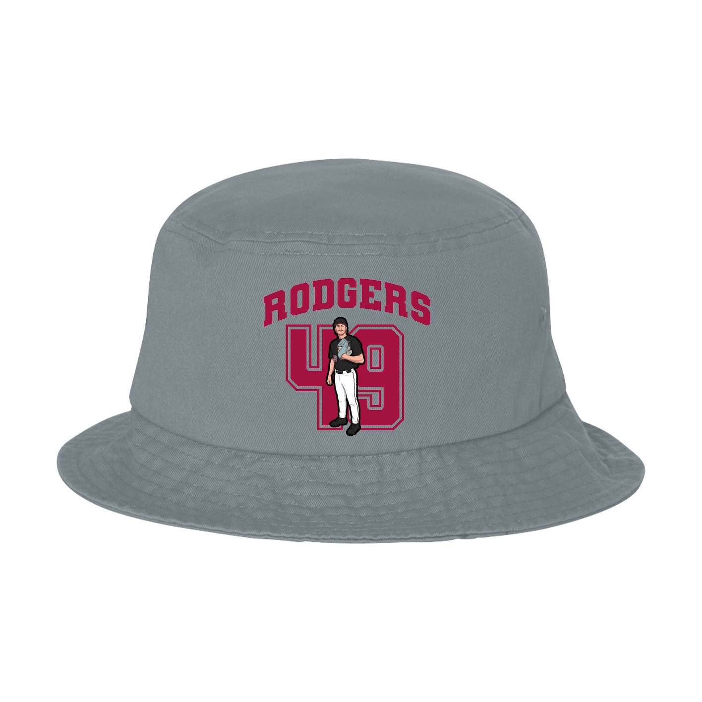 Bucket Cap — Number in Grey