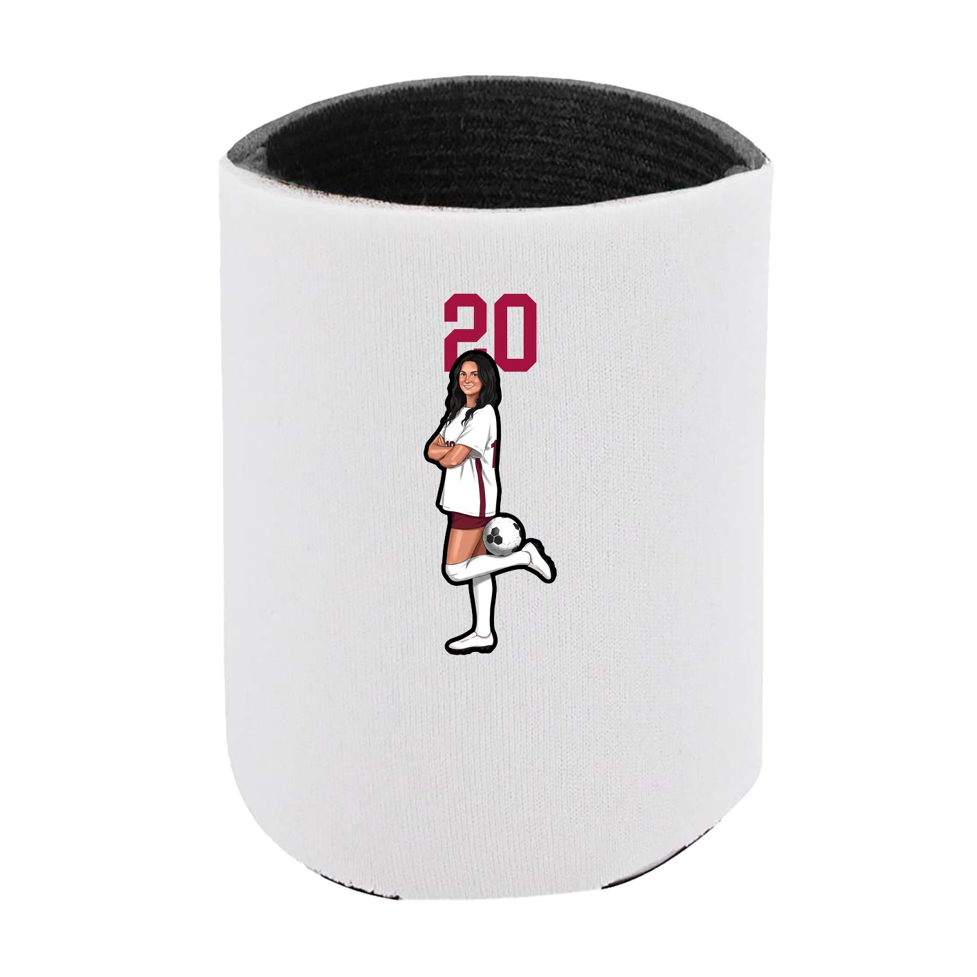 Can Holder — Number Top in White