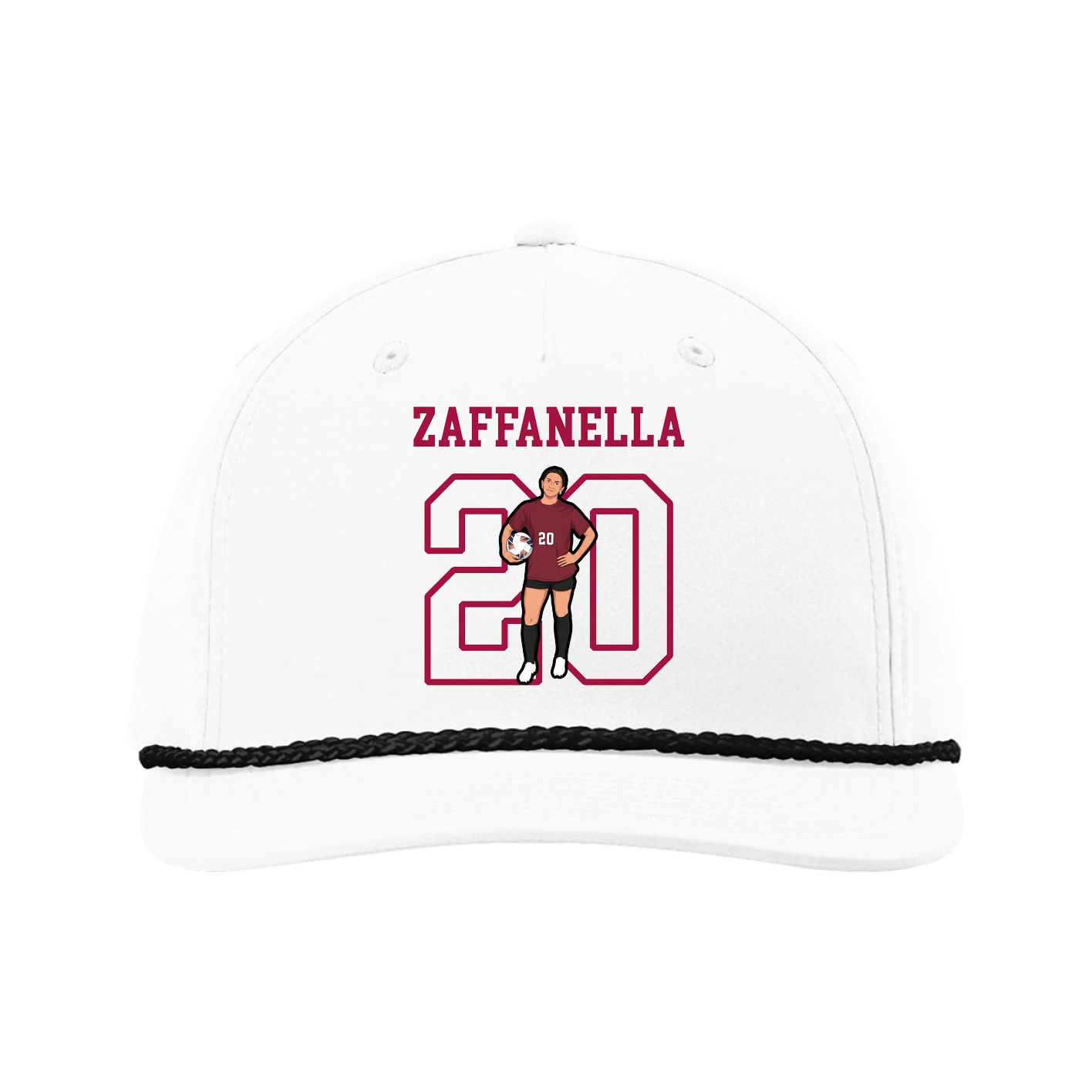Five-Panel Classic Rope Cap — Shirsey in White