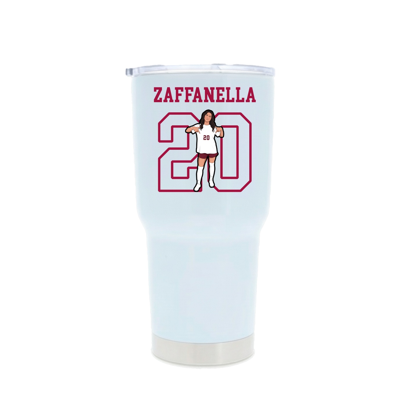 30oz Stainless Steel Tumbler — Shirsey in White