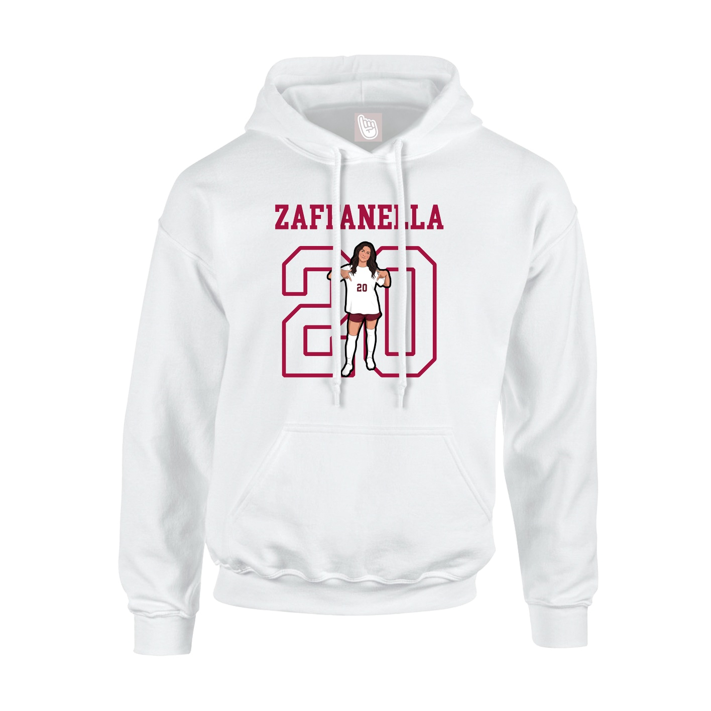Hoodie — Shirsey in White