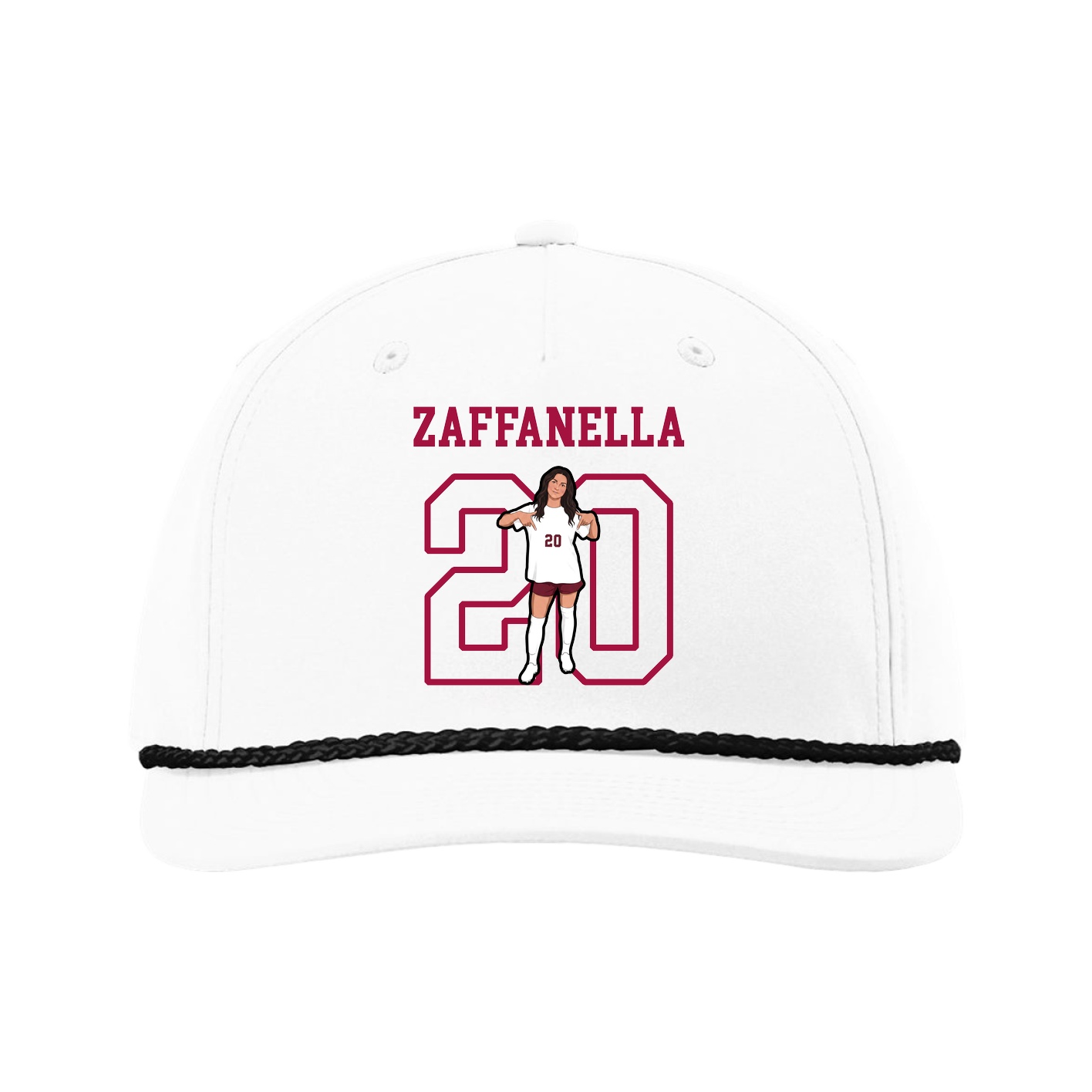 Five-Panel Classic Rope Cap — Shirsey in White