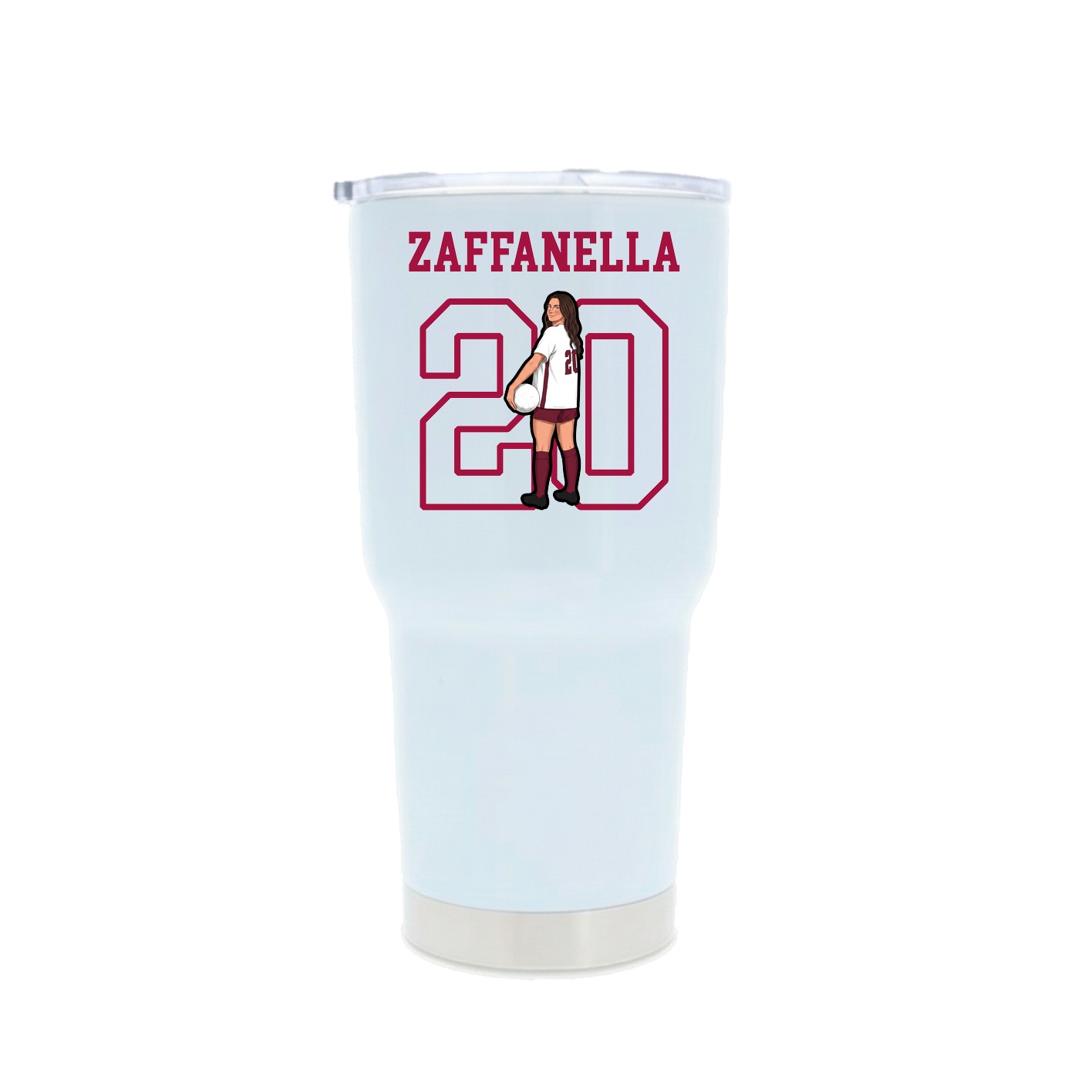 30oz Stainless Steel Tumbler — Shirsey in White