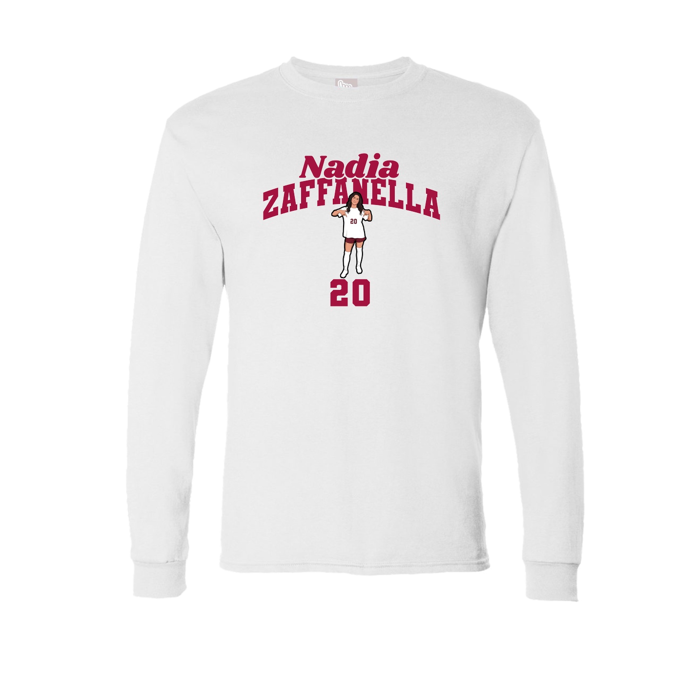 Long Sleeve Tee — Signature Arch in White