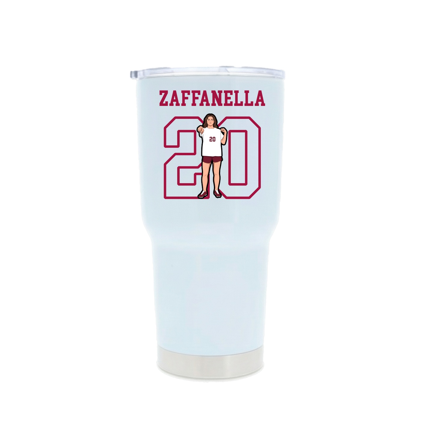 30oz Stainless Steel Tumbler — Shirsey in White