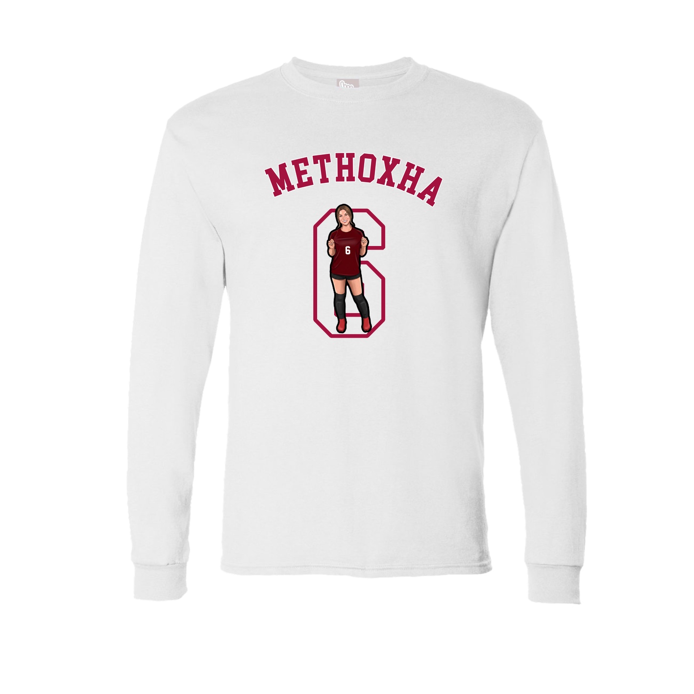 Long Sleeve Tee — Shirsey Arch in White
