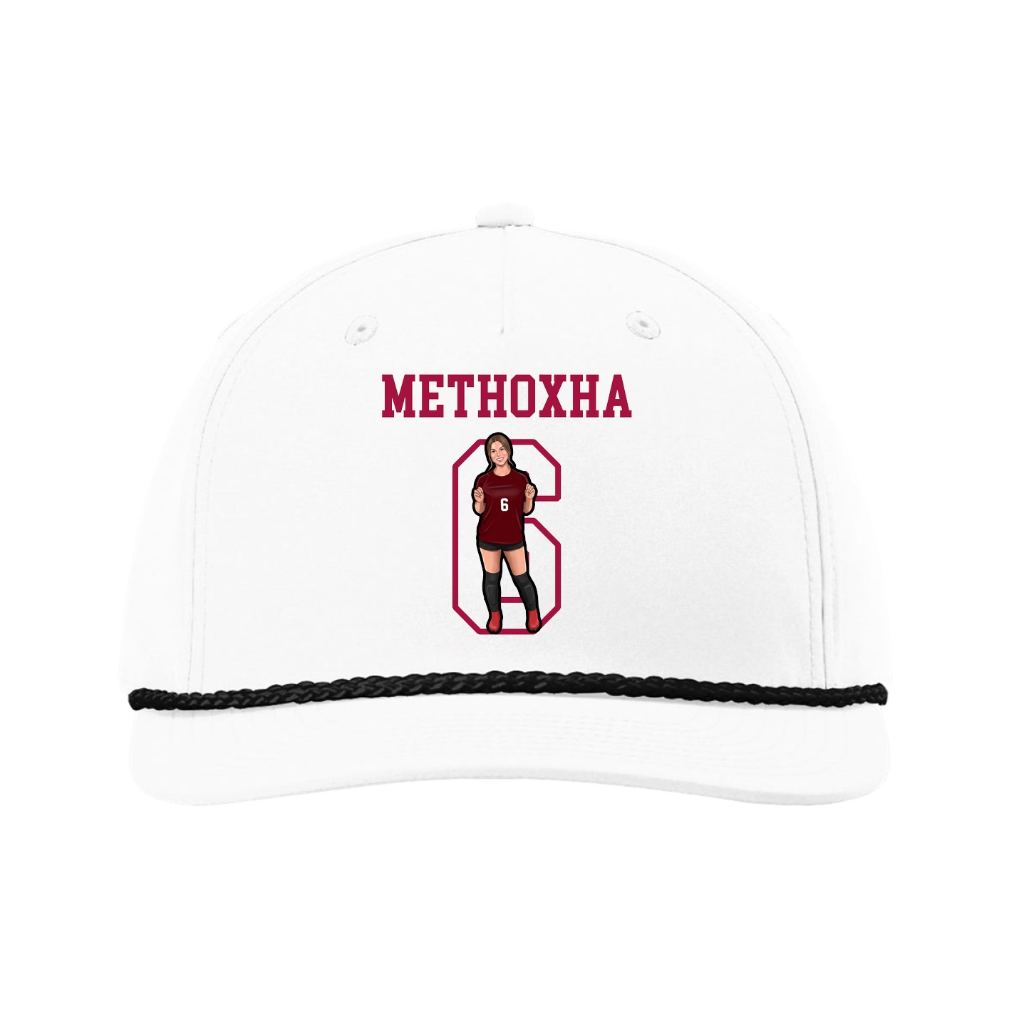Five-Panel Classic Rope Cap — Shirsey in White