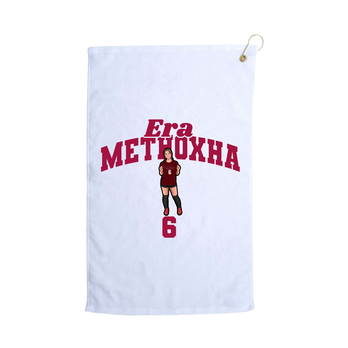 Golf Towel — Signature Arch in White