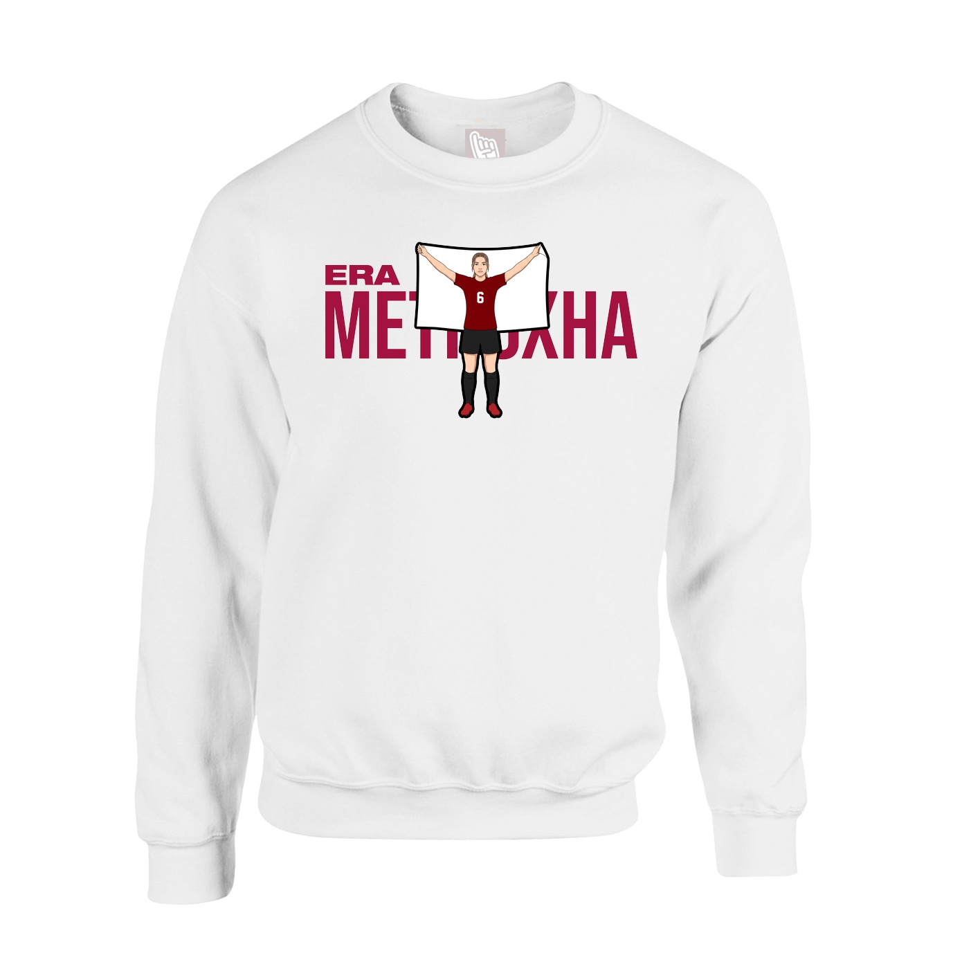 Fleece Crew — Player Name in White