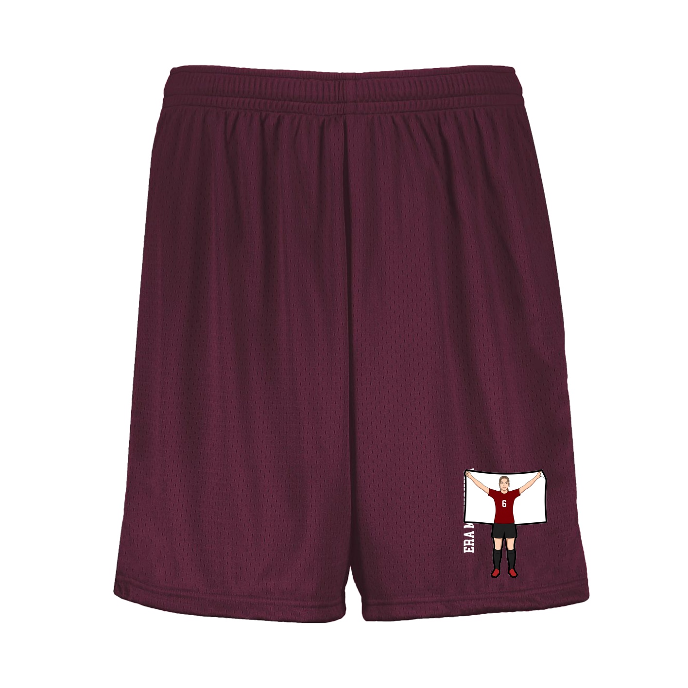 Shorts — Name Vertical in Maroon