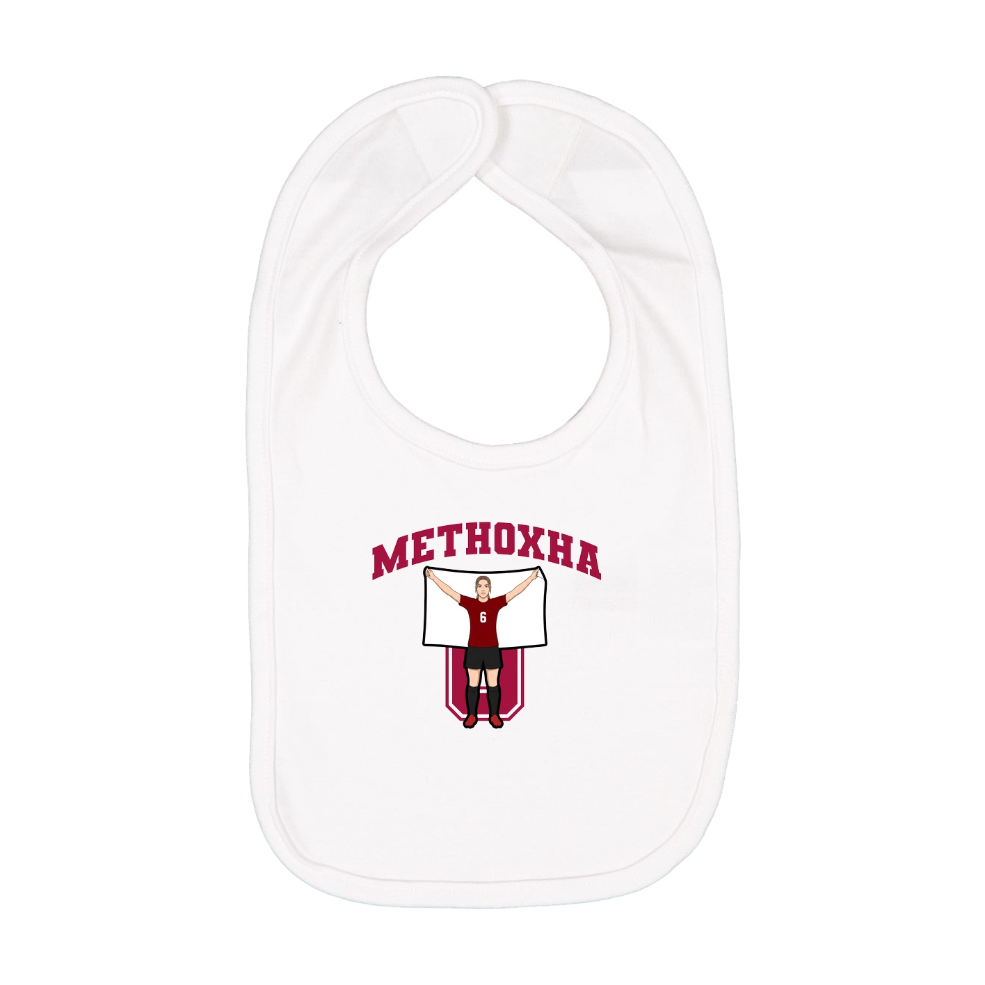 Infant Bib — Number in White