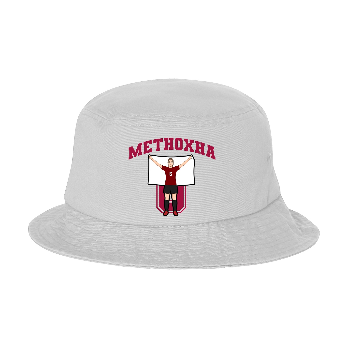Bucket Cap — Number in White