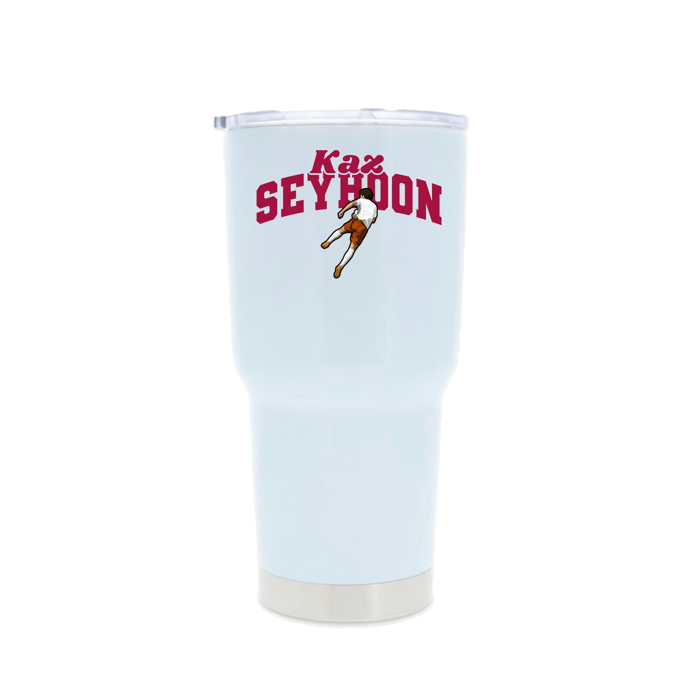 30oz Stainless Steel Tumbler — Signature Arch in White