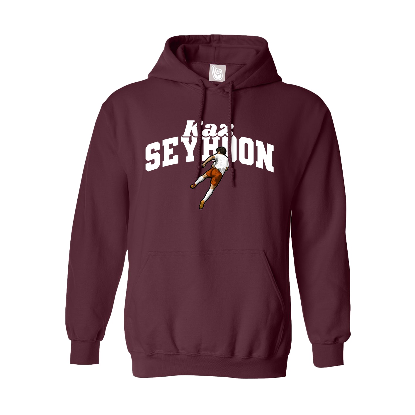 Hoodie — Signature Arch in Maroon