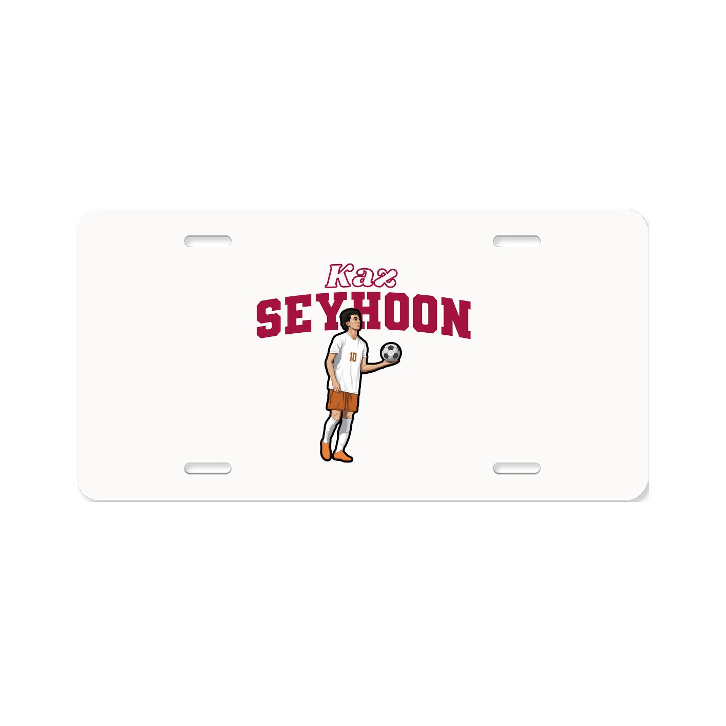 License Plate — Name Arch in Classic
