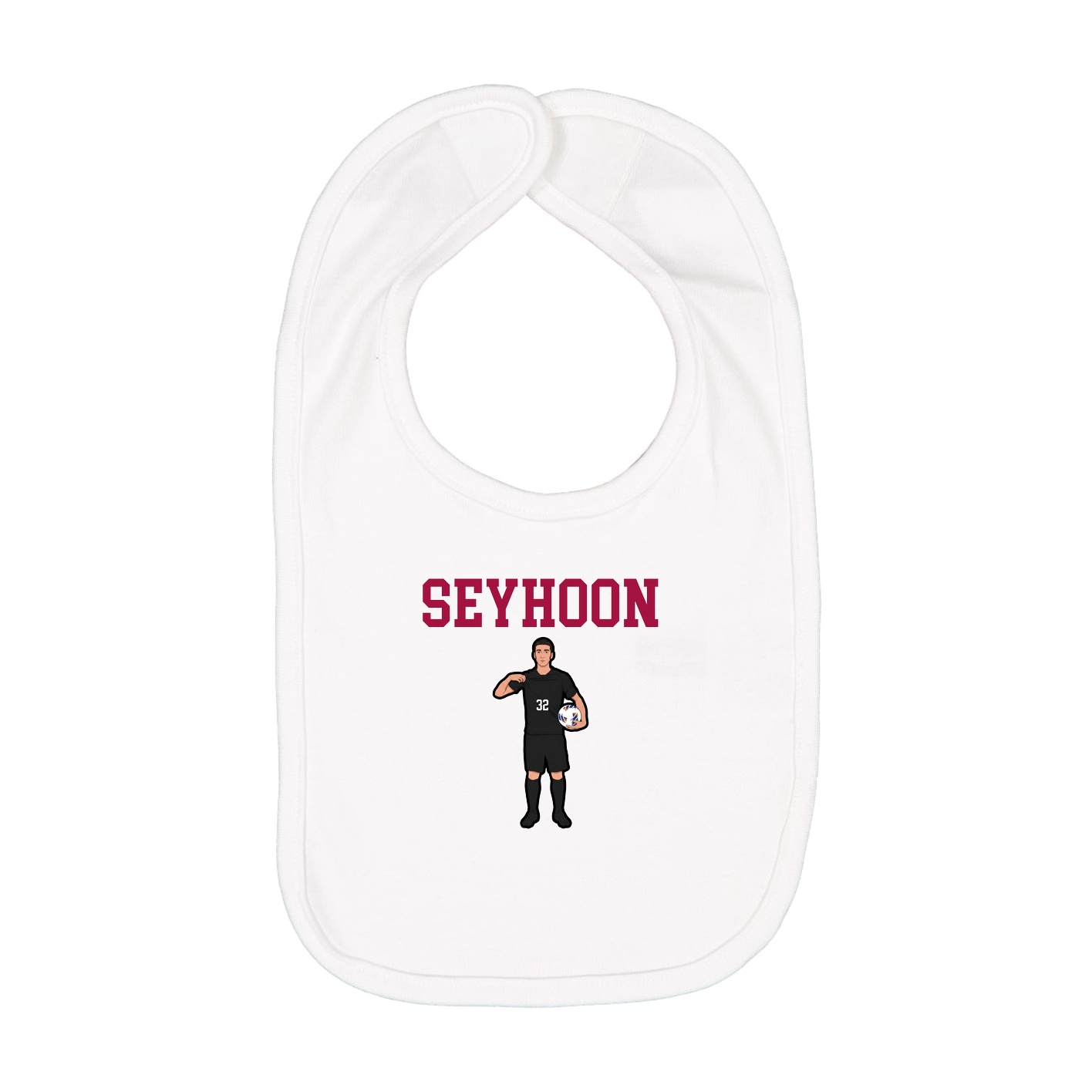 Infant Bib — Shirsey in White