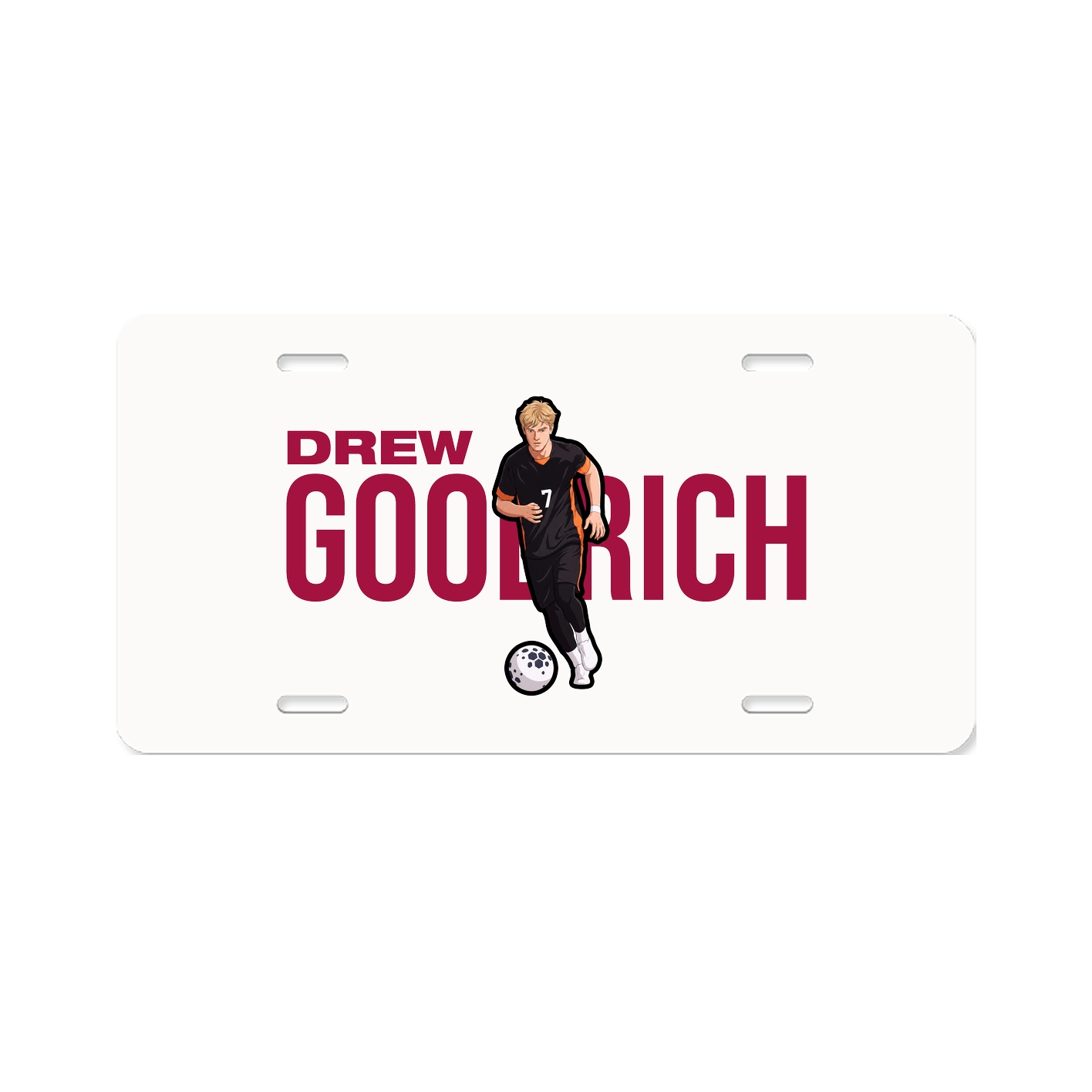 License Plate — Player Name in Classic