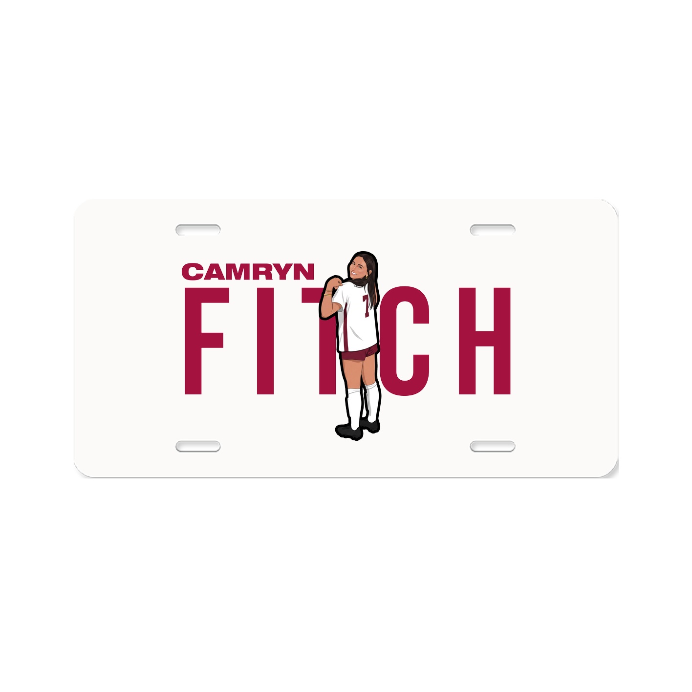 License Plate — Player Name in Classic