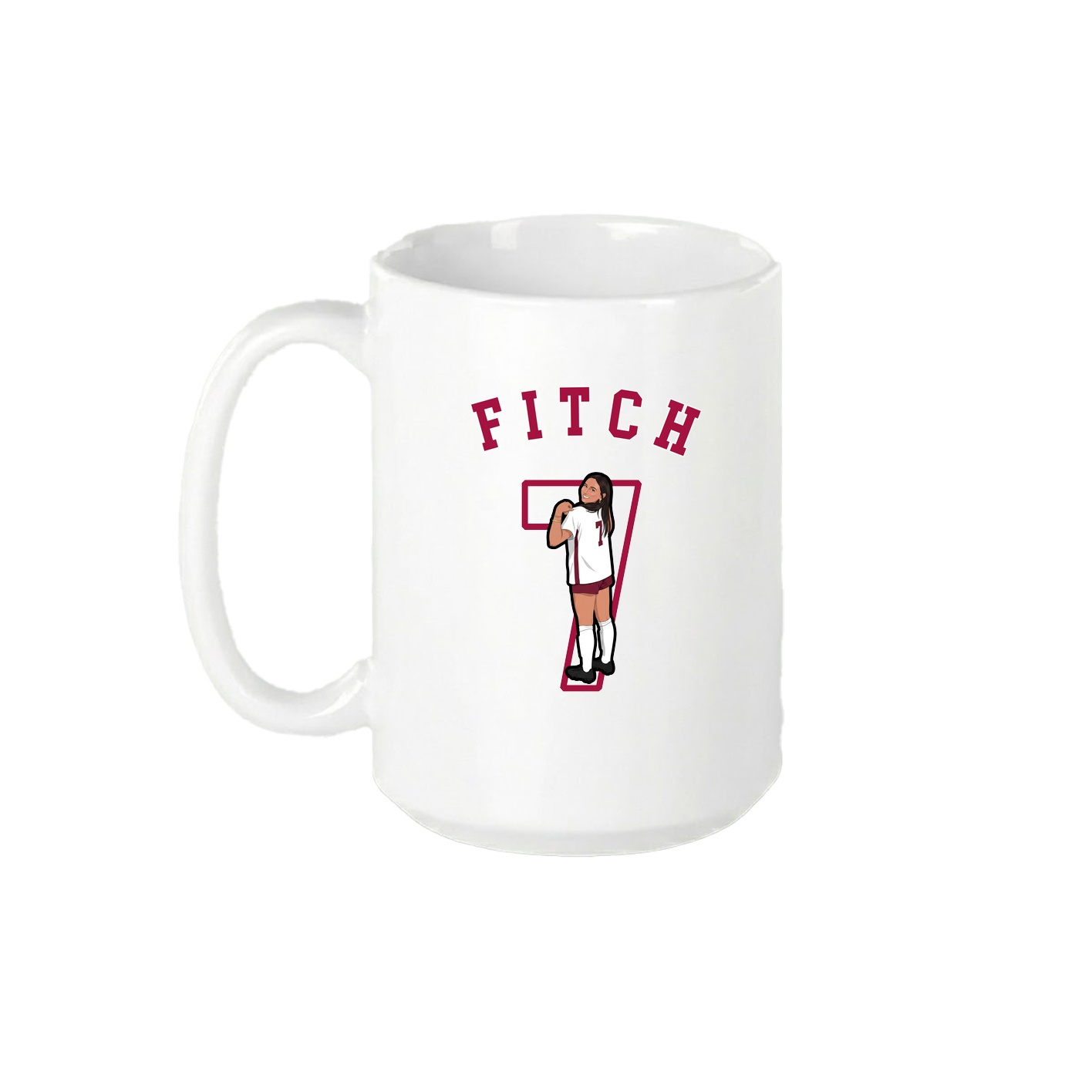 15oz Coffee Mug — Shirsey Arch in White