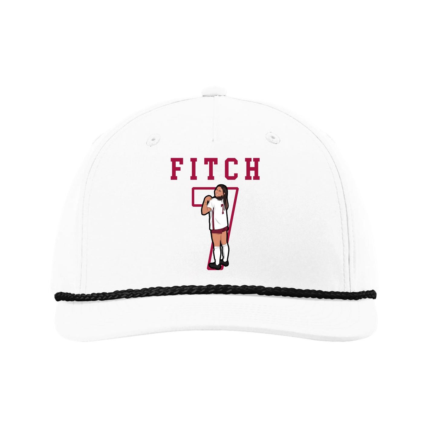 Five-Panel Classic Rope Cap — Shirsey in White