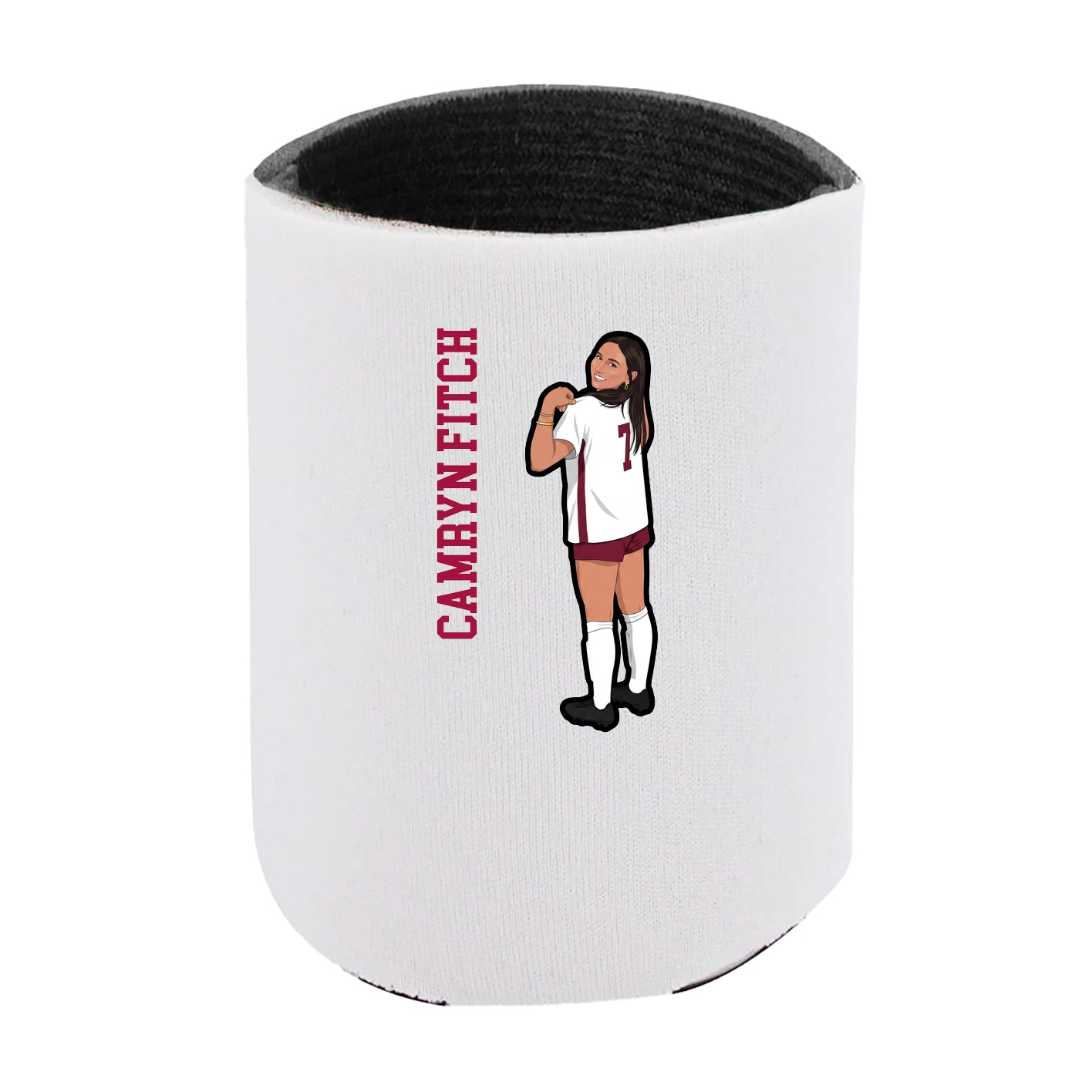 Can Holder — Name Vertical in White