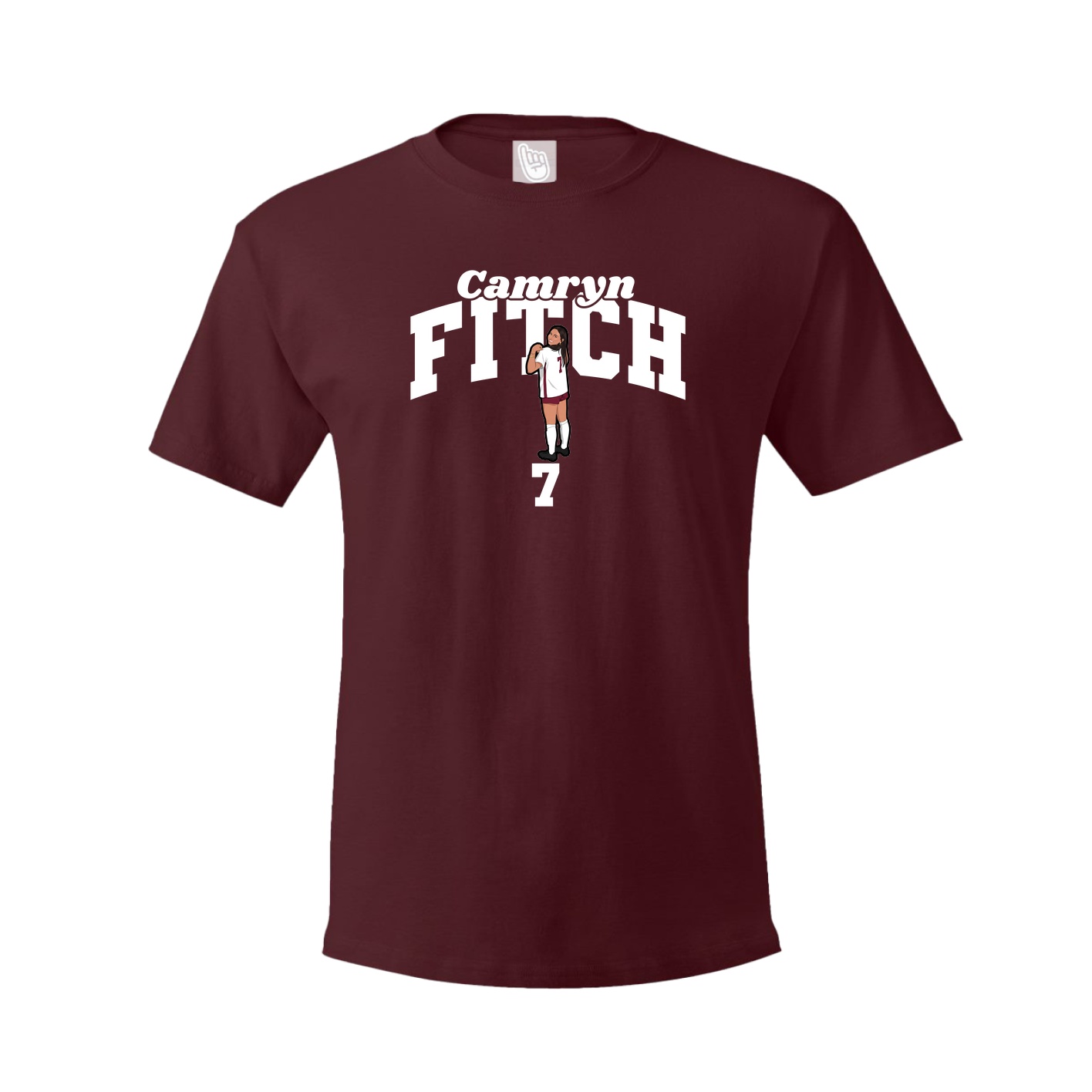 Youth Tee — Signature Arch in Maroon