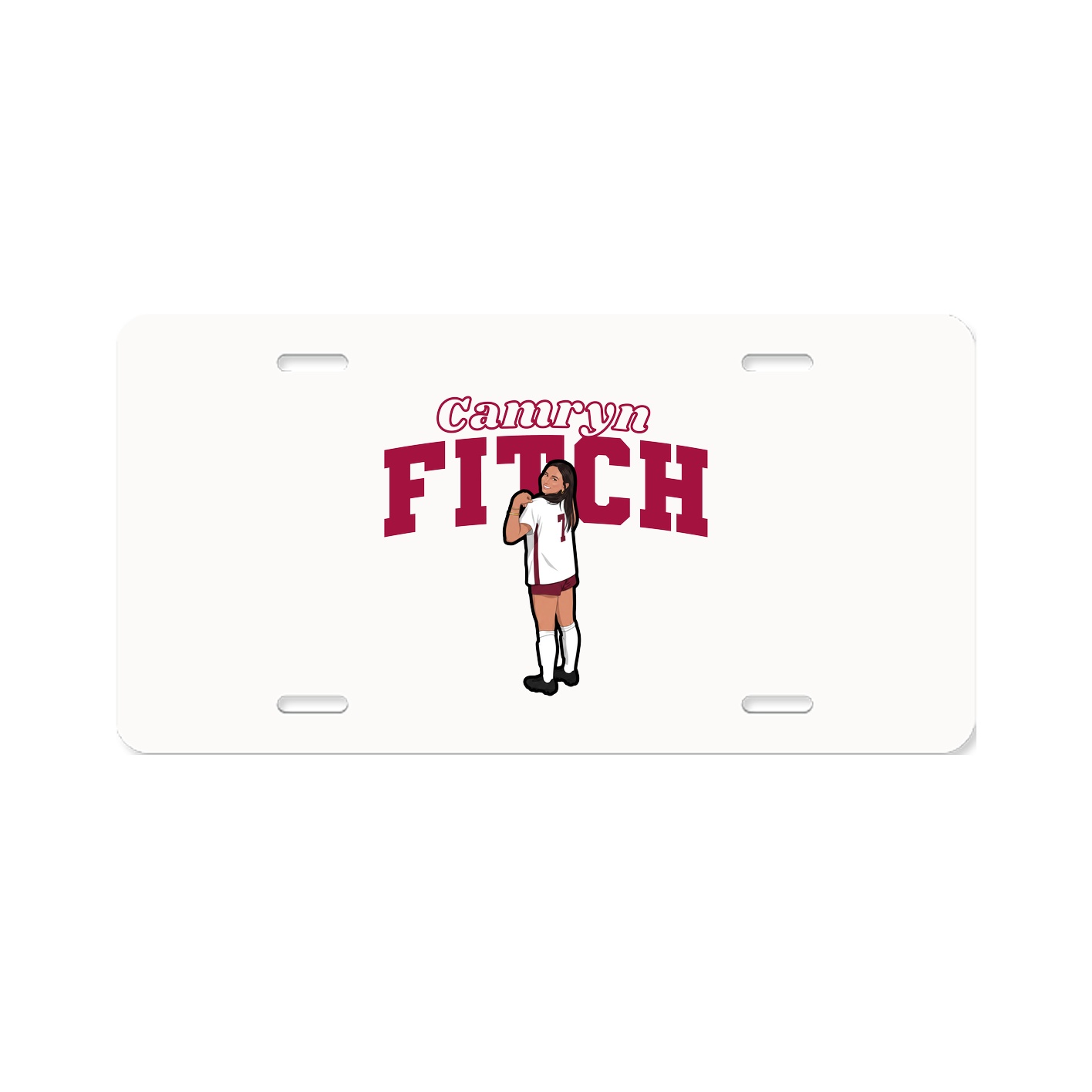 License Plate — Name Arch in Classic