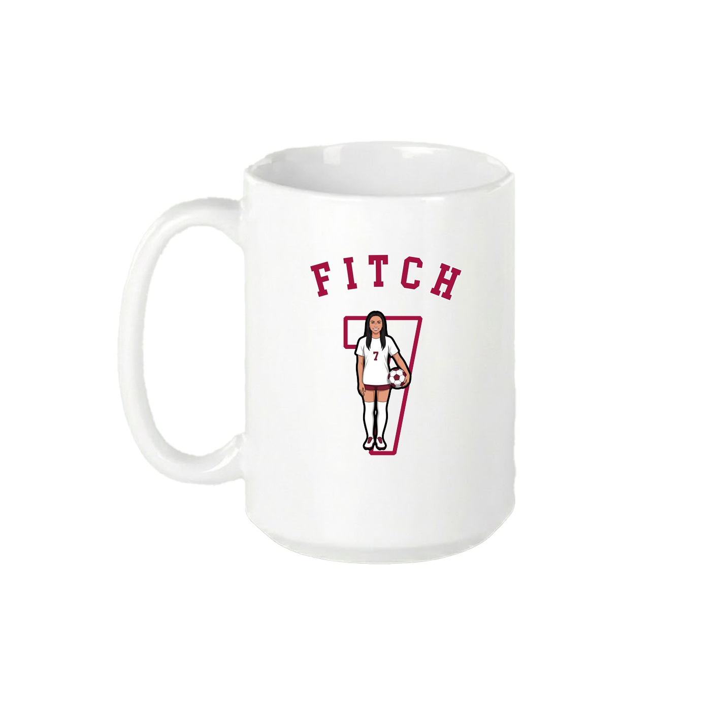 15oz Coffee Mug — Shirsey Arch in White