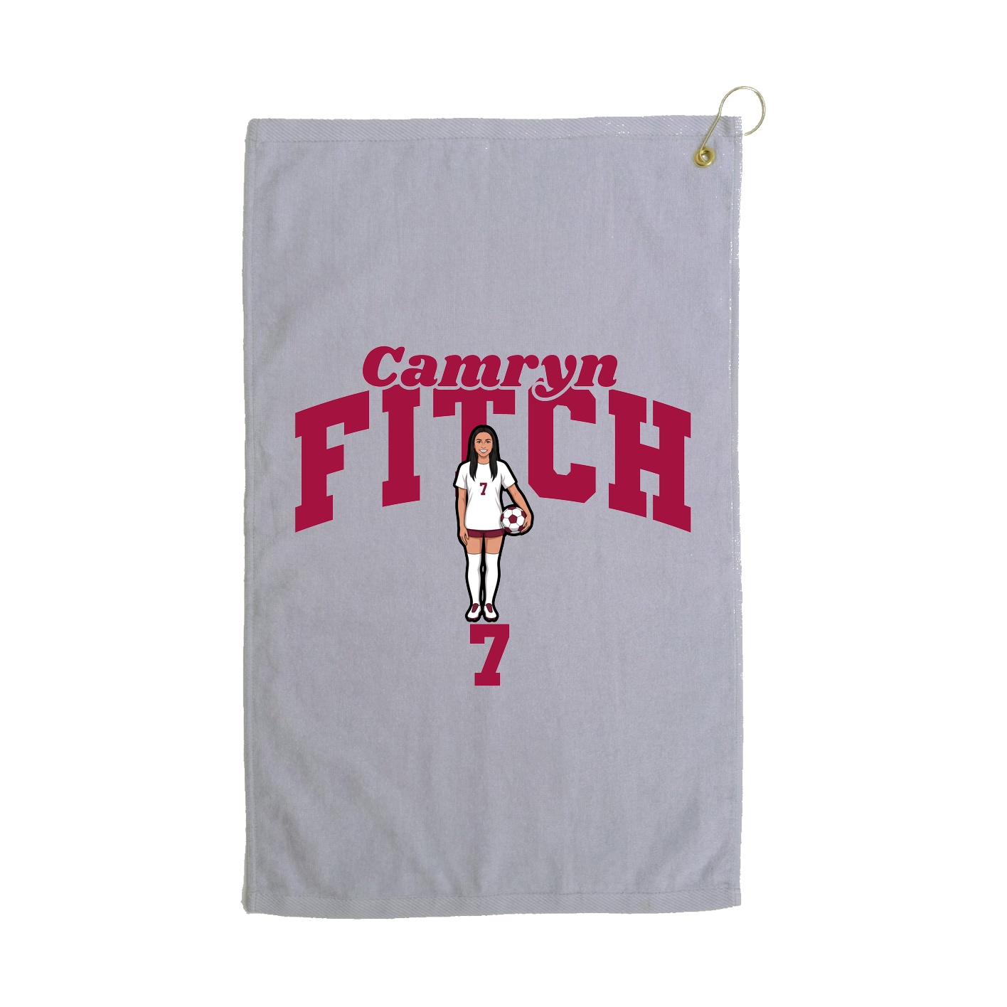 Golf Towel — Signature Arch in Grey