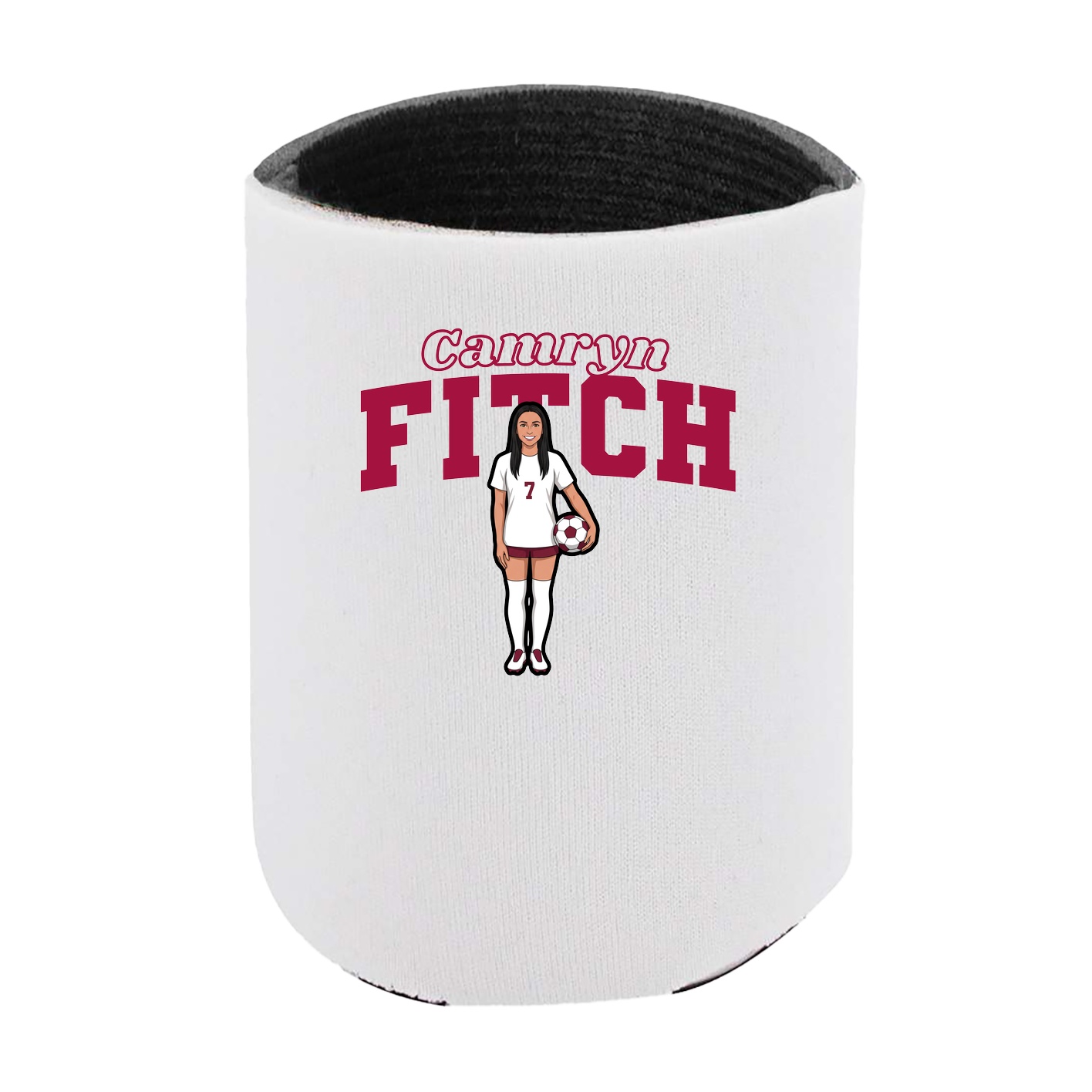 Can Holder — Name Arch in White