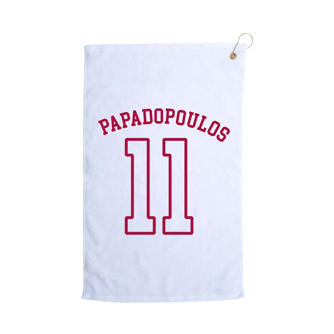 Golf Towel — Shirsey Arch in White