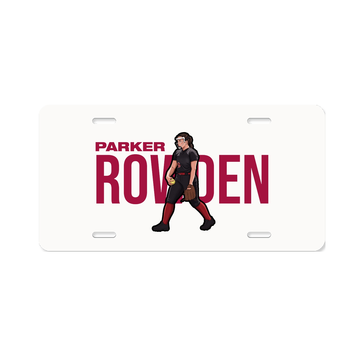 License Plate — Player Name in Classic