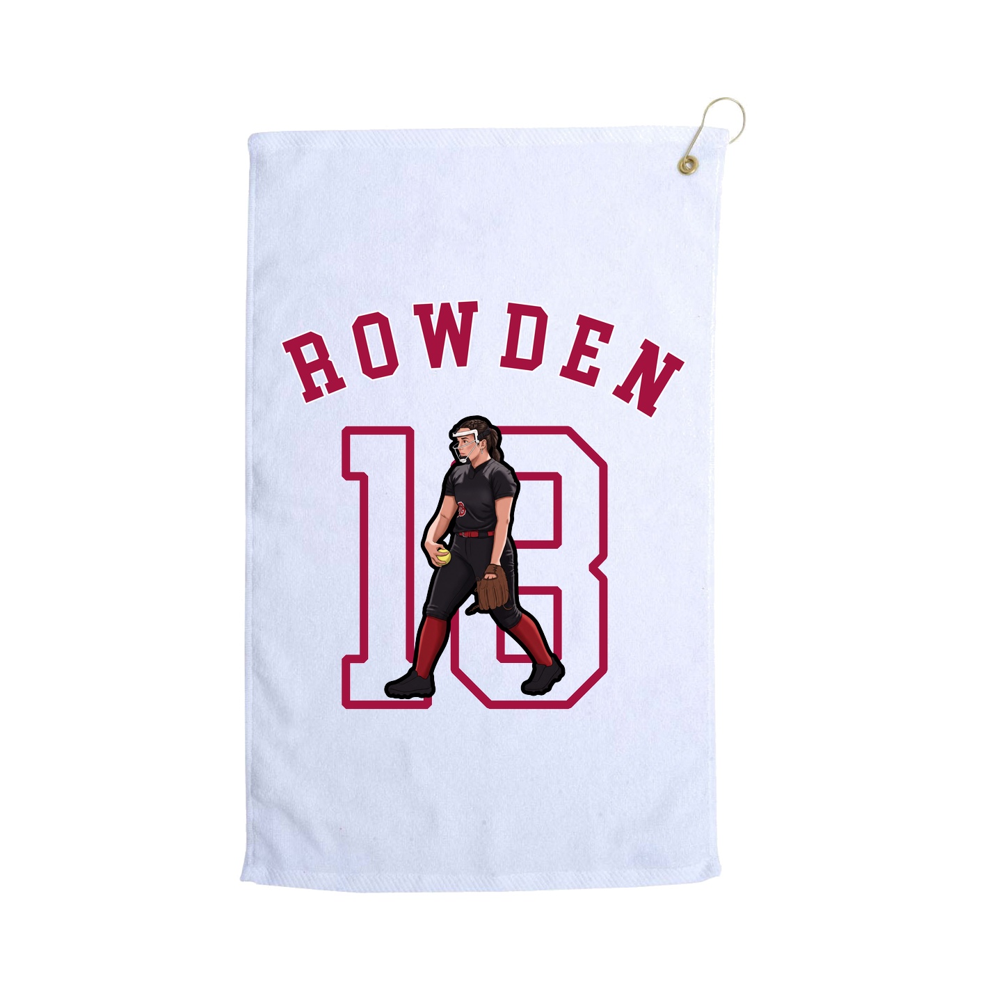 Golf Towel — Shirsey Arch in White