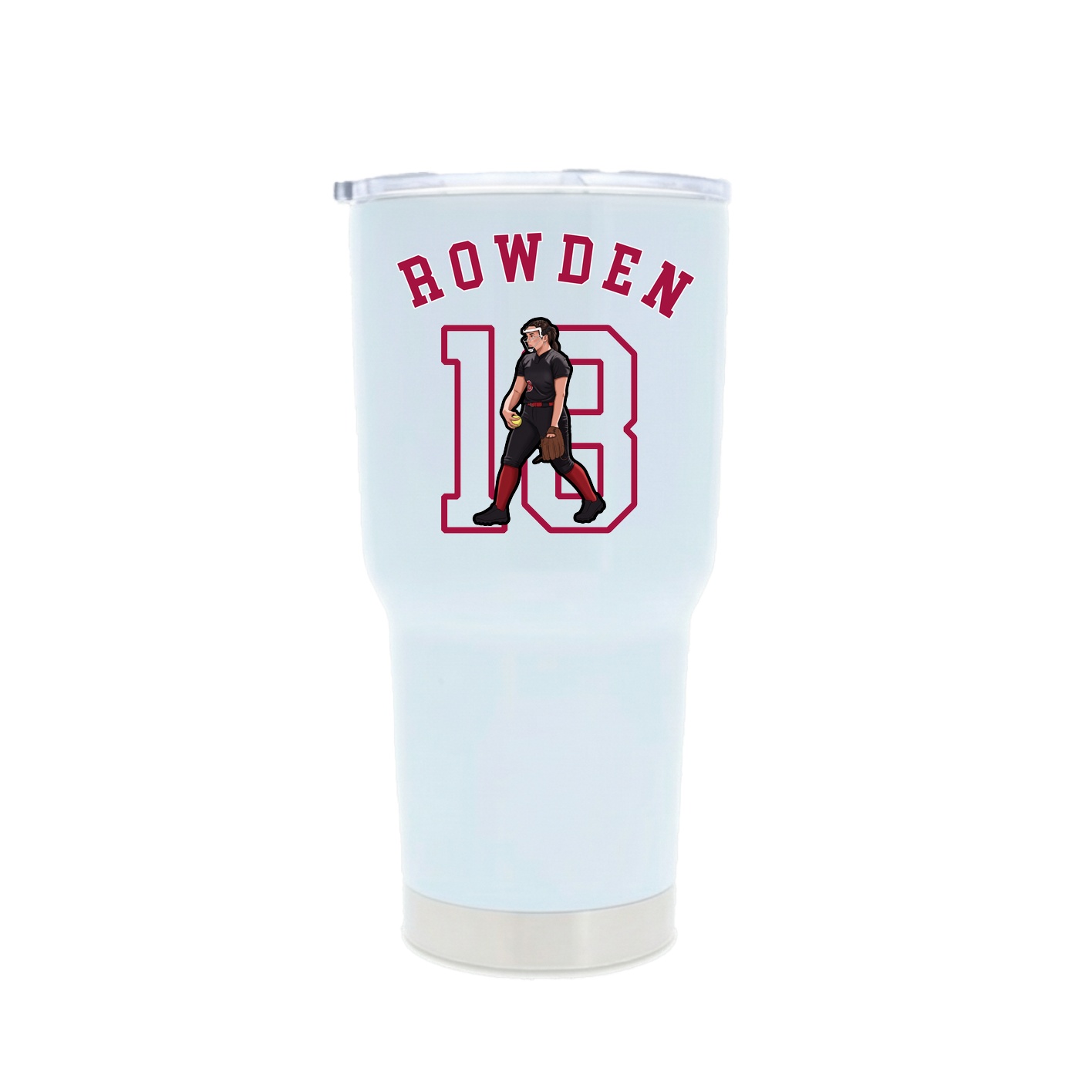 30oz Stainless Steel Tumbler — Shirsey Arch in White