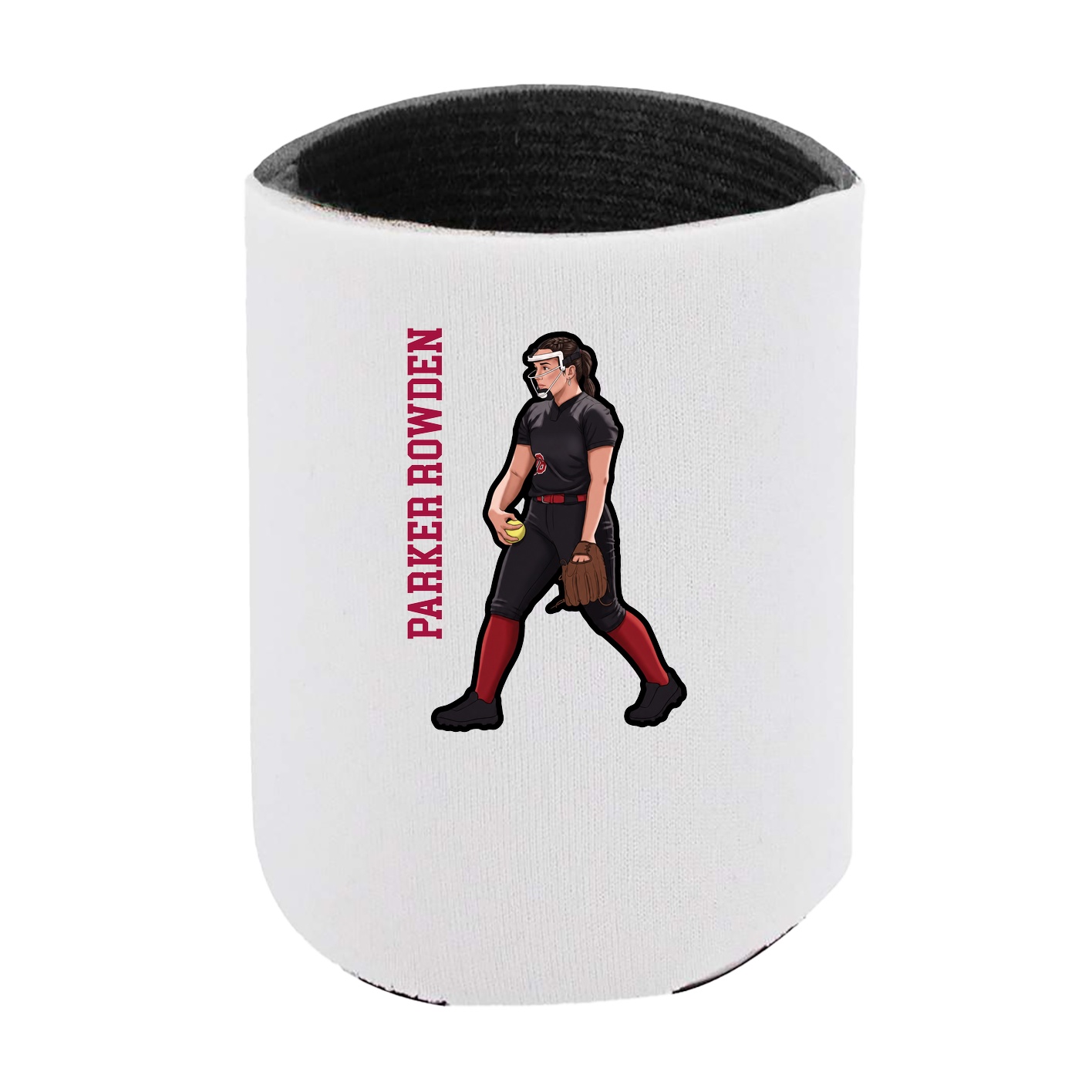 Can Holder — Name Vertical in White