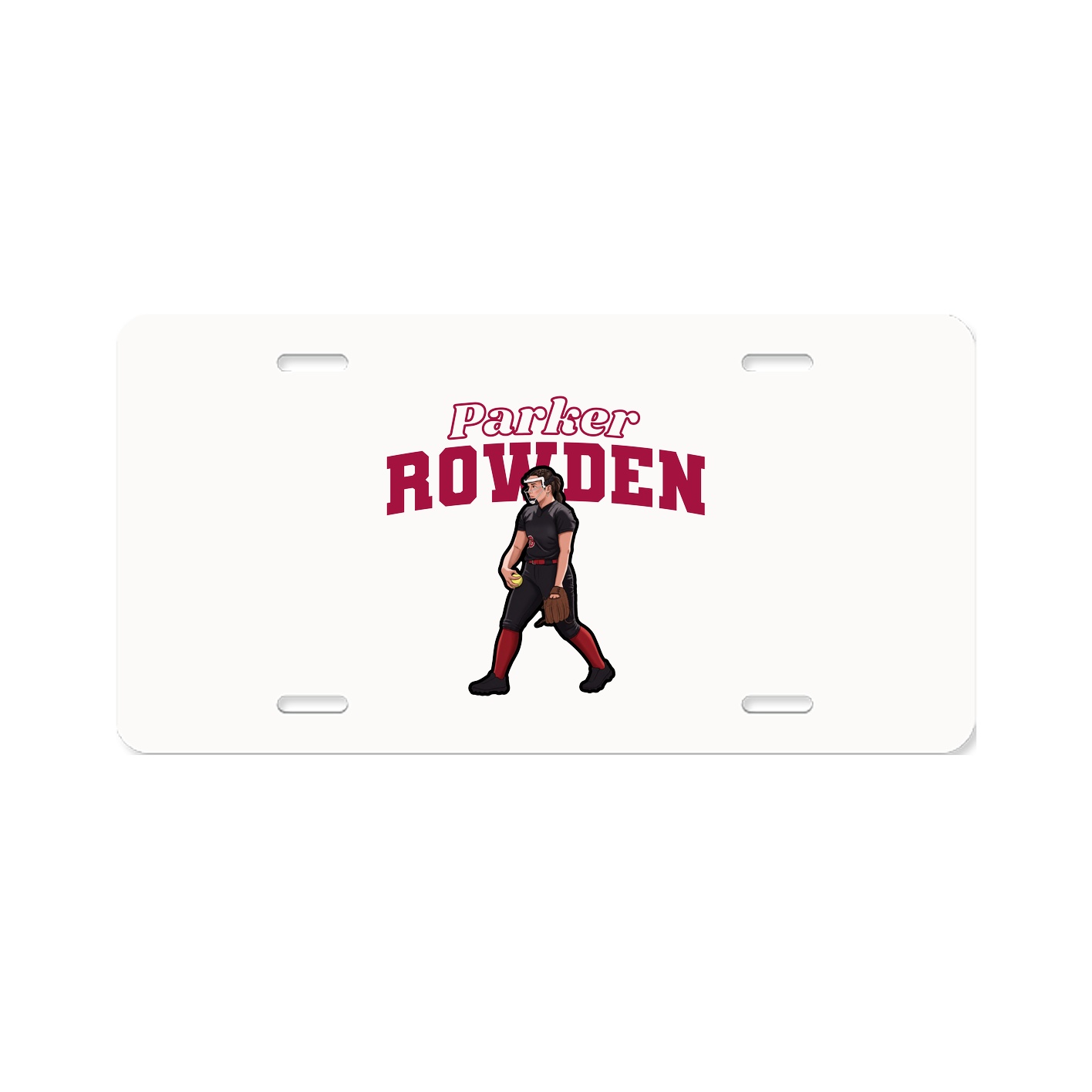License Plate — Name Arch in Classic